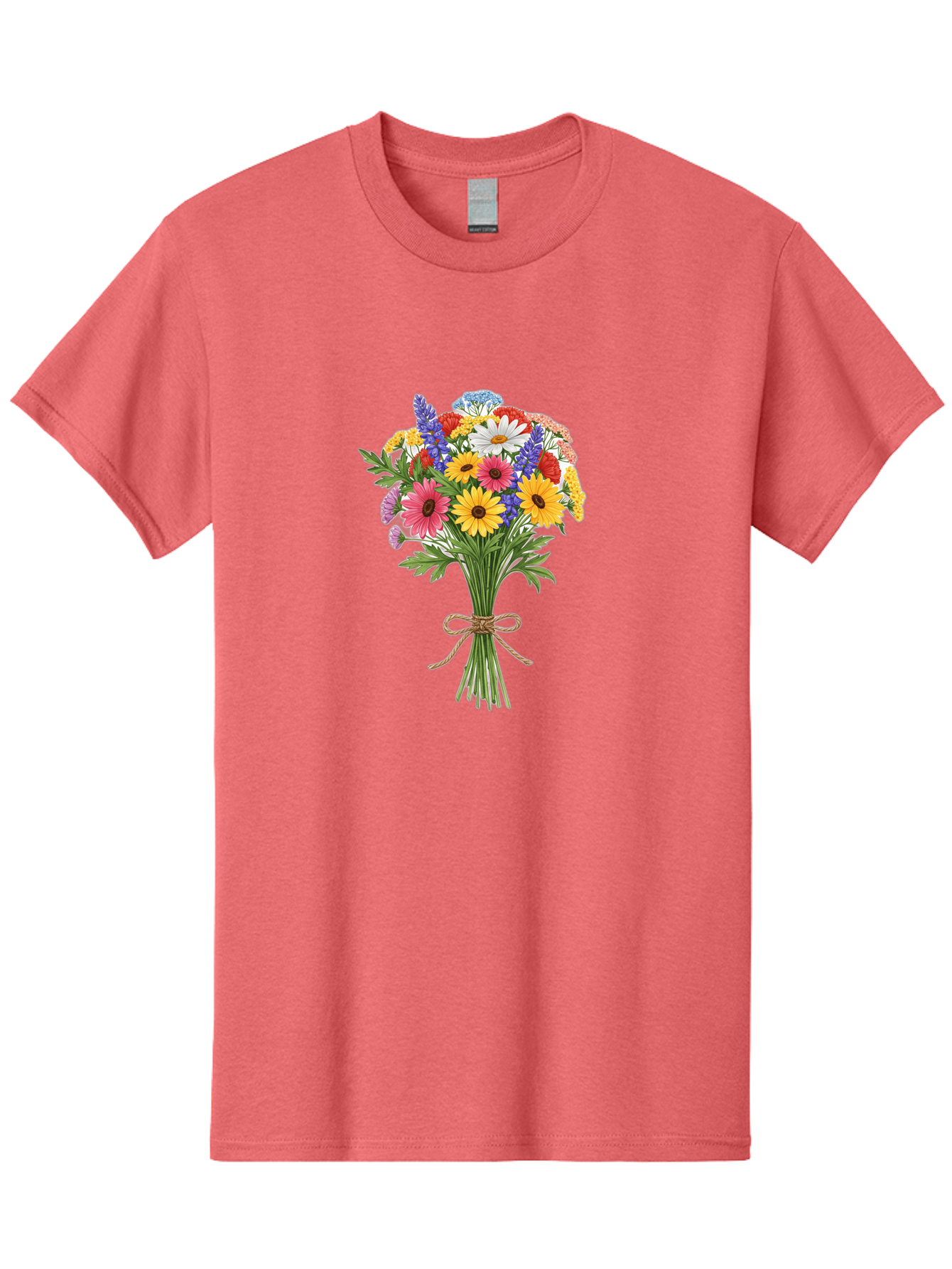 Wildflower-Bouquet-3 Men'S Graphic Tee, 100% Cotton, Comfortable Casual Summer Wear, Machine Washable, Vintage Camera, Old Camera, Antique Camera, Black Camera, Classic Photography, Photography Equipment, Nostalgic Device, Film Camera, Baf656