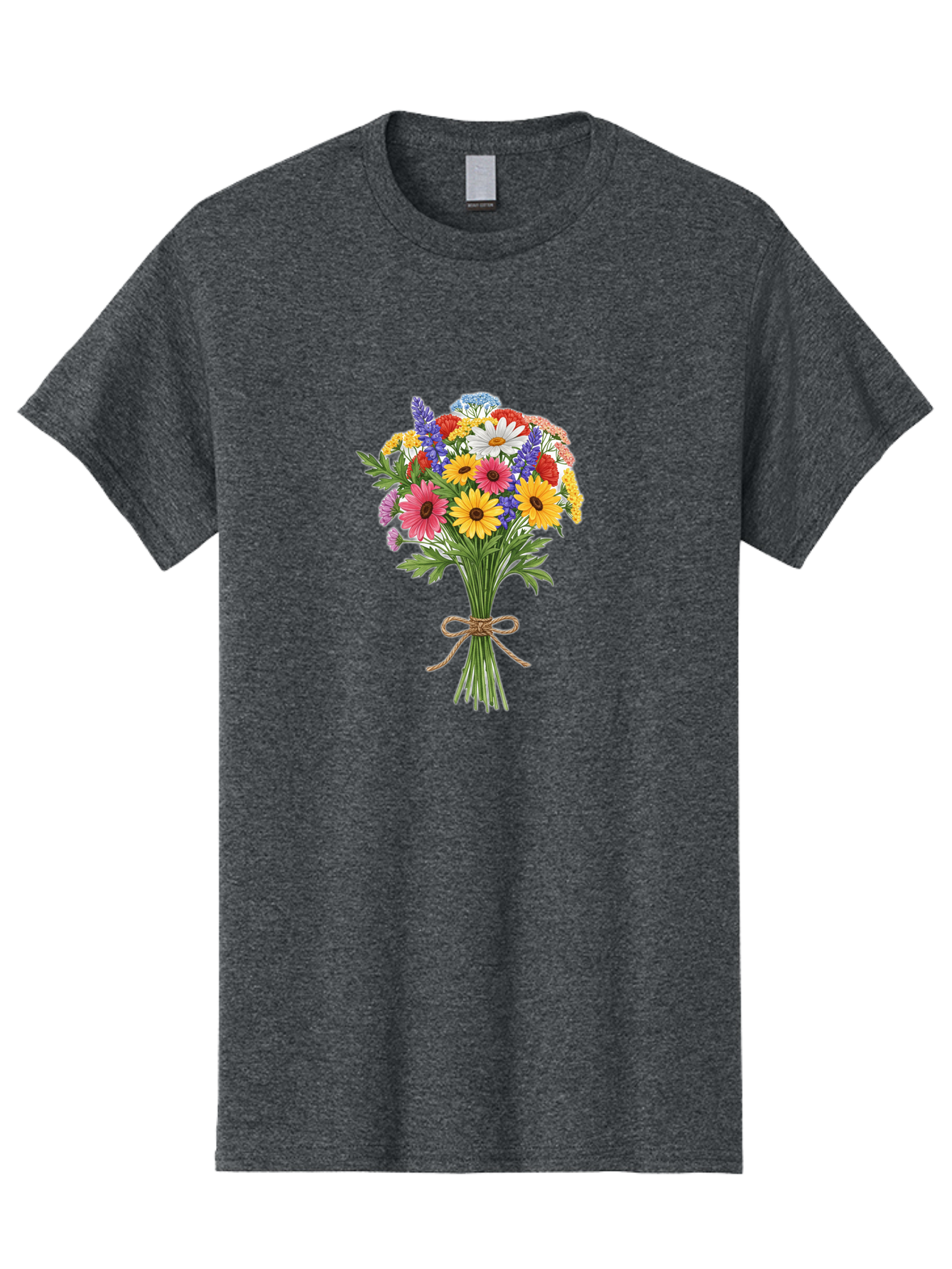 Wildflower-Bouquet-3 Men'S Graphic Tee, 100% Cotton, Comfortable Casual Summer Wear, Machine Washable, Vintage Camera, Old Camera, Antique Camera, Black Camera, Classic Photography, Photography Equipment, Nostalgic Device, Film Camera, Baf656