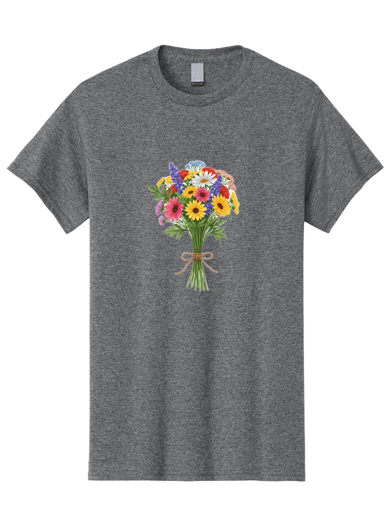 Wildflower-Bouquet-3 Men'S Graphic Tee, 100% Cotton, Comfortable Casual Summer Wear, Machine Washable, Vintage Camera, Old Camera, Antique Camera, Black Camera, Classic Photography, Photography Equipment, Nostalgic Device, Film Camera, Baf656