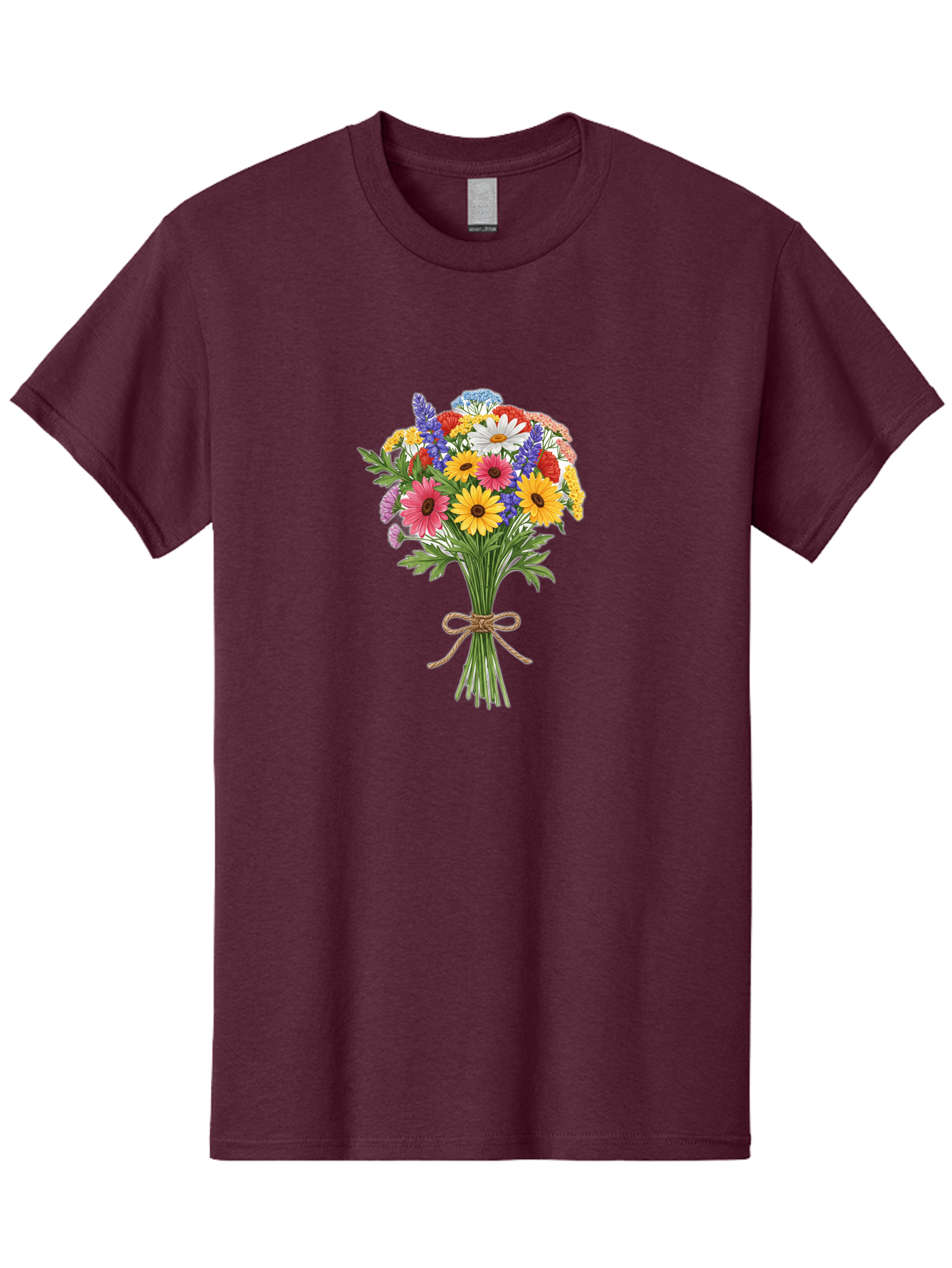 Wildflower-Bouquet-3 Men'S Graphic Tee, 100% Cotton, Comfortable Casual Summer Wear, Machine Washable, Vintage Camera, Old Camera, Antique Camera, Black Camera, Classic Photography, Photography Equipment, Nostalgic Device, Film Camera, Baf656