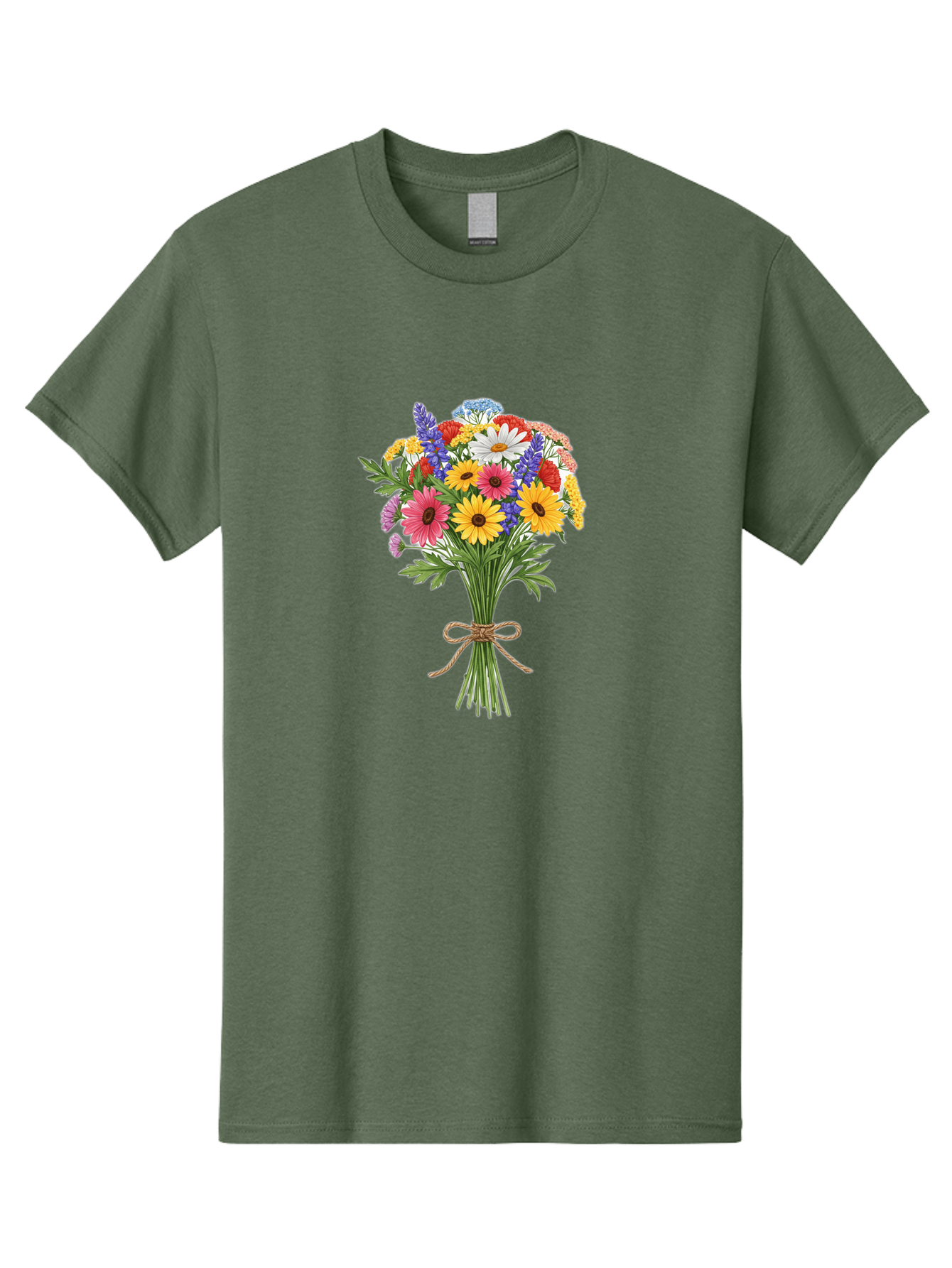 Wildflower-Bouquet-3 Men'S Graphic Tee, 100% Cotton, Comfortable Casual Summer Wear, Machine Washable, Vintage Camera, Old Camera, Antique Camera, Black Camera, Classic Photography, Photography Equipment, Nostalgic Device, Film Camera, Baf656