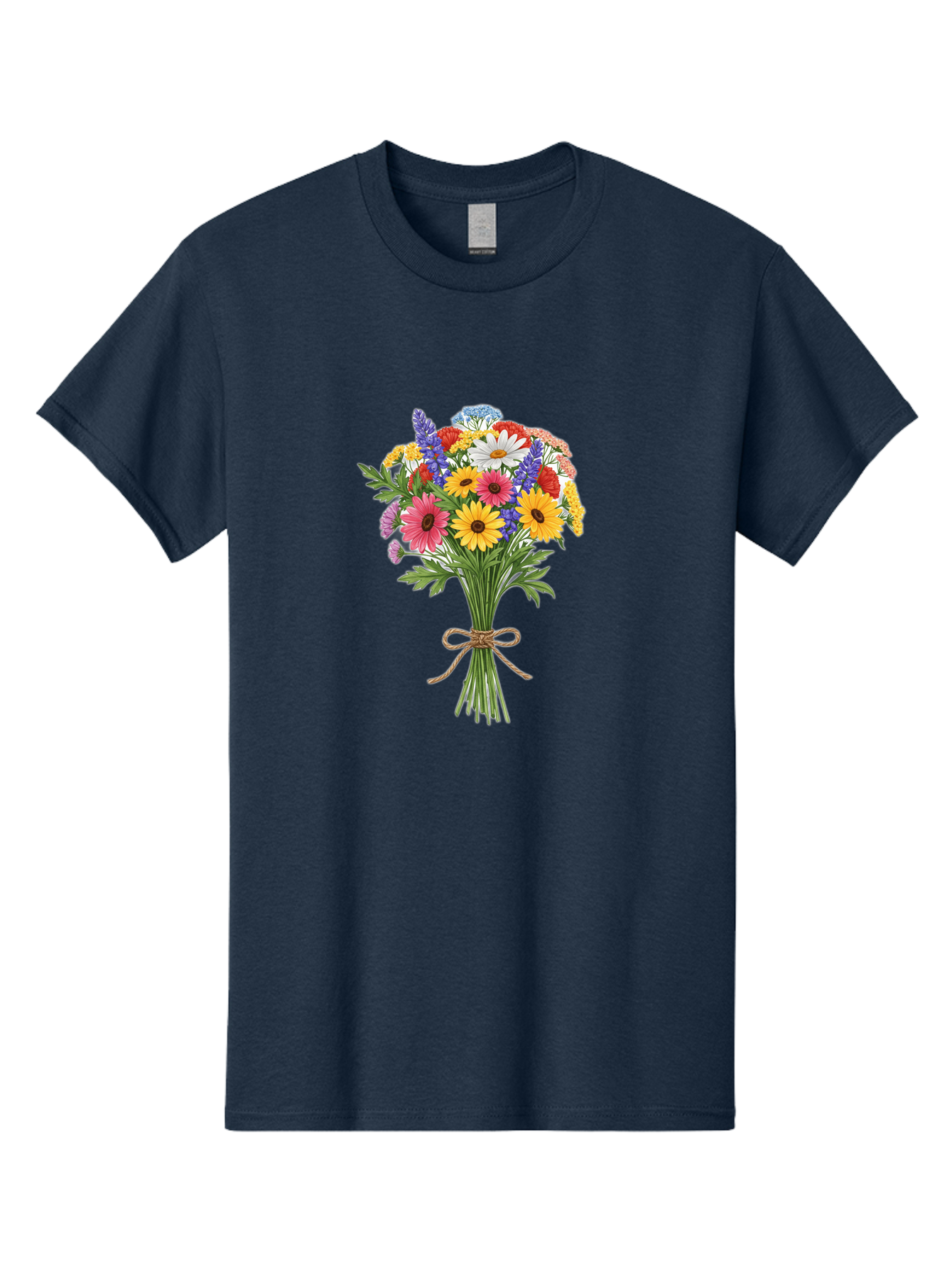 Wildflower-Bouquet-3 Men'S Graphic Tee, 100% Cotton, Comfortable Casual Summer Wear, Machine Washable, Vintage Camera, Old Camera, Antique Camera, Black Camera, Classic Photography, Photography Equipment, Nostalgic Device, Film Camera, Baf656