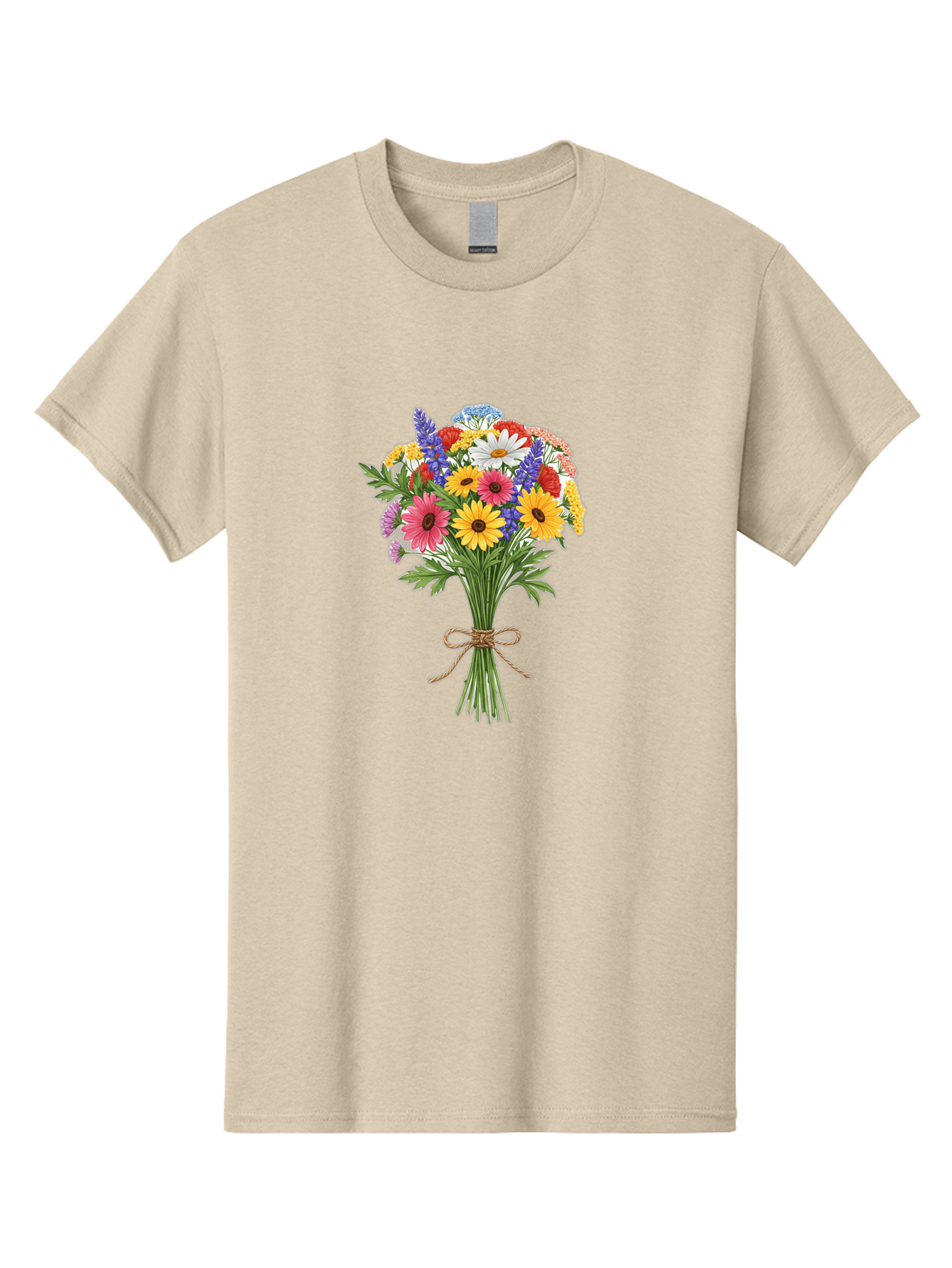 Wildflower-Bouquet-3 Men'S Graphic Tee, 100% Cotton, Comfortable Casual Summer Wear, Machine Washable, Vintage Camera, Old Camera, Antique Camera, Black Camera, Classic Photography, Photography Equipment, Nostalgic Device, Film Camera, Baf656