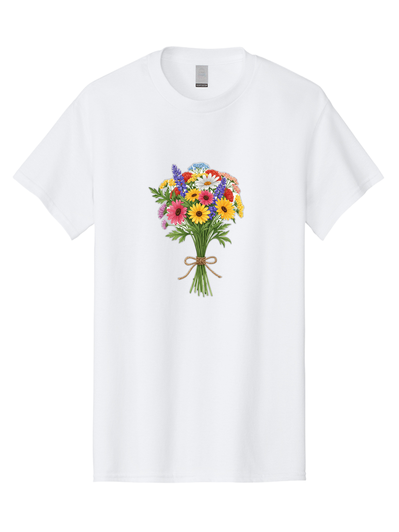 Wildflower-Bouquet-3 Men'S Graphic Tee, 100% Cotton, Comfortable Casual Summer Wear, Machine Washable, Vintage Camera, Old Camera, Antique Camera, Black Camera, Classic Photography, Photography Equipment, Nostalgic Device, Film Camera, Baf656