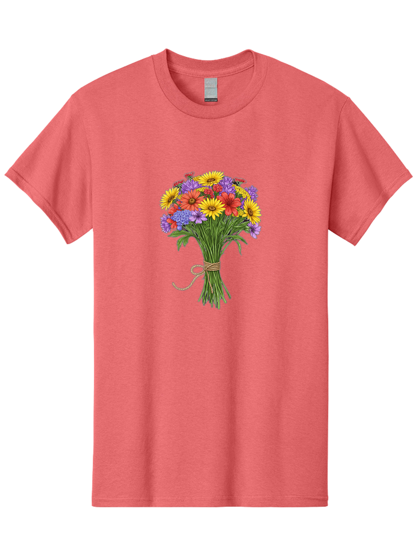 Wildflower-Bouquet-4 Men'S Graphic Tee, 100% Cotton, Comfortable Casual Summer Wear, Machine Washable, Vintage Camera, Old Camera, Antique Camera, Black Camera, Classic Photography, Photography Equipment, Nostalgic Device, Film Camera, Baf657