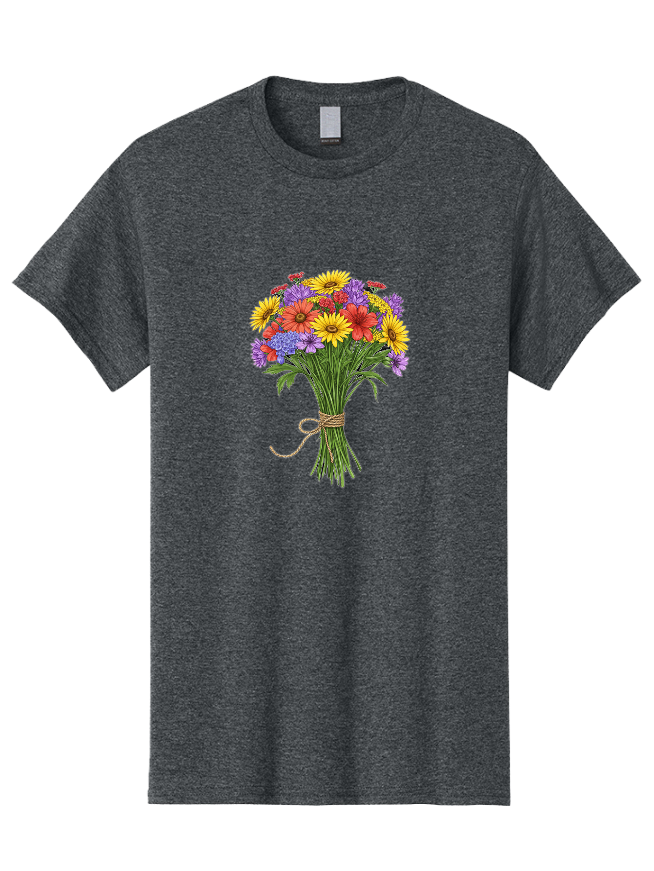 Wildflower-Bouquet-4 Men'S Graphic Tee, 100% Cotton, Comfortable Casual Summer Wear, Machine Washable, Vintage Camera, Old Camera, Antique Camera, Black Camera, Classic Photography, Photography Equipment, Nostalgic Device, Film Camera, Baf657