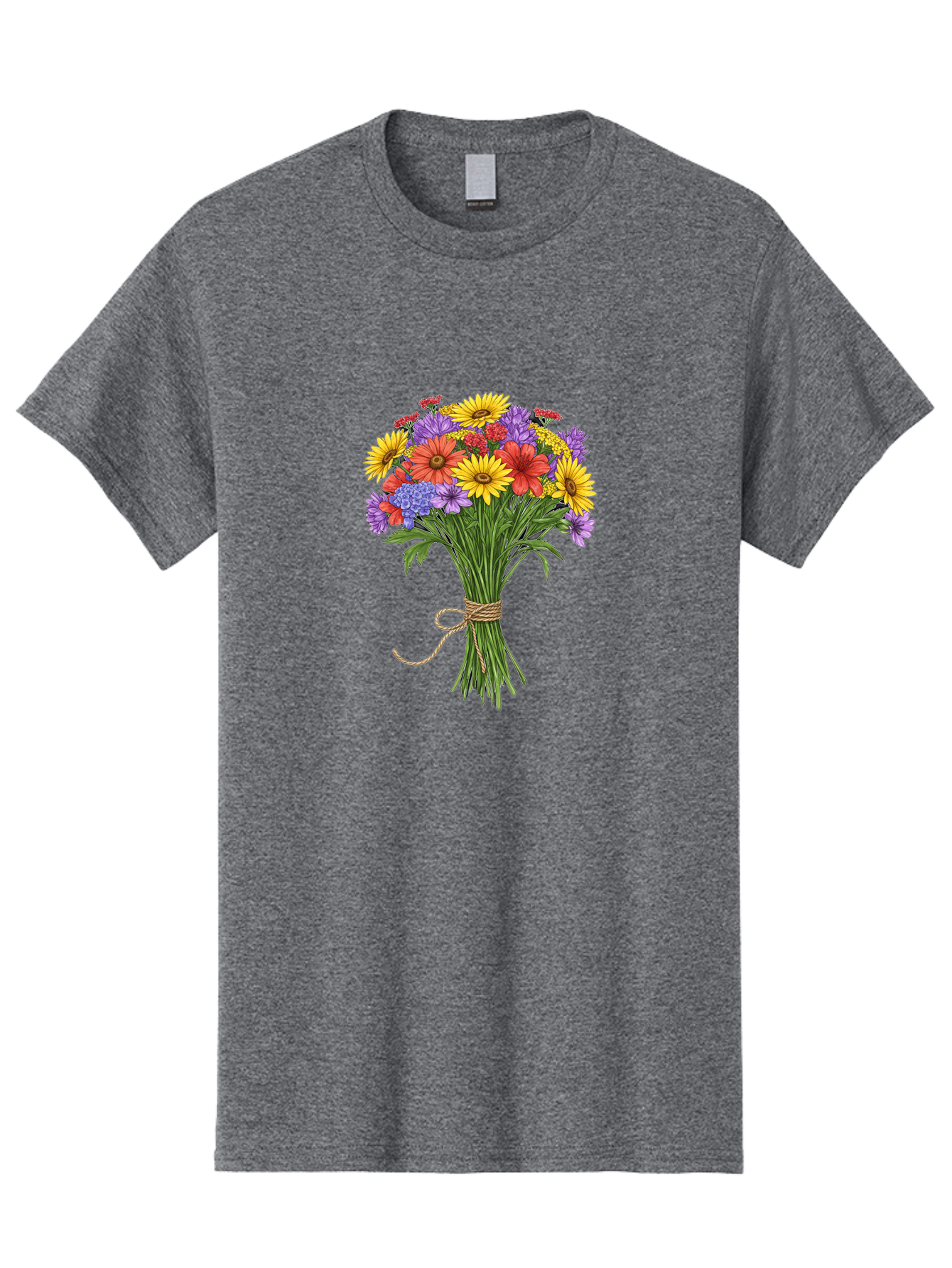Wildflower-Bouquet-4 Men'S Graphic Tee, 100% Cotton, Comfortable Casual Summer Wear, Machine Washable, Vintage Camera, Old Camera, Antique Camera, Black Camera, Classic Photography, Photography Equipment, Nostalgic Device, Film Camera, Baf657