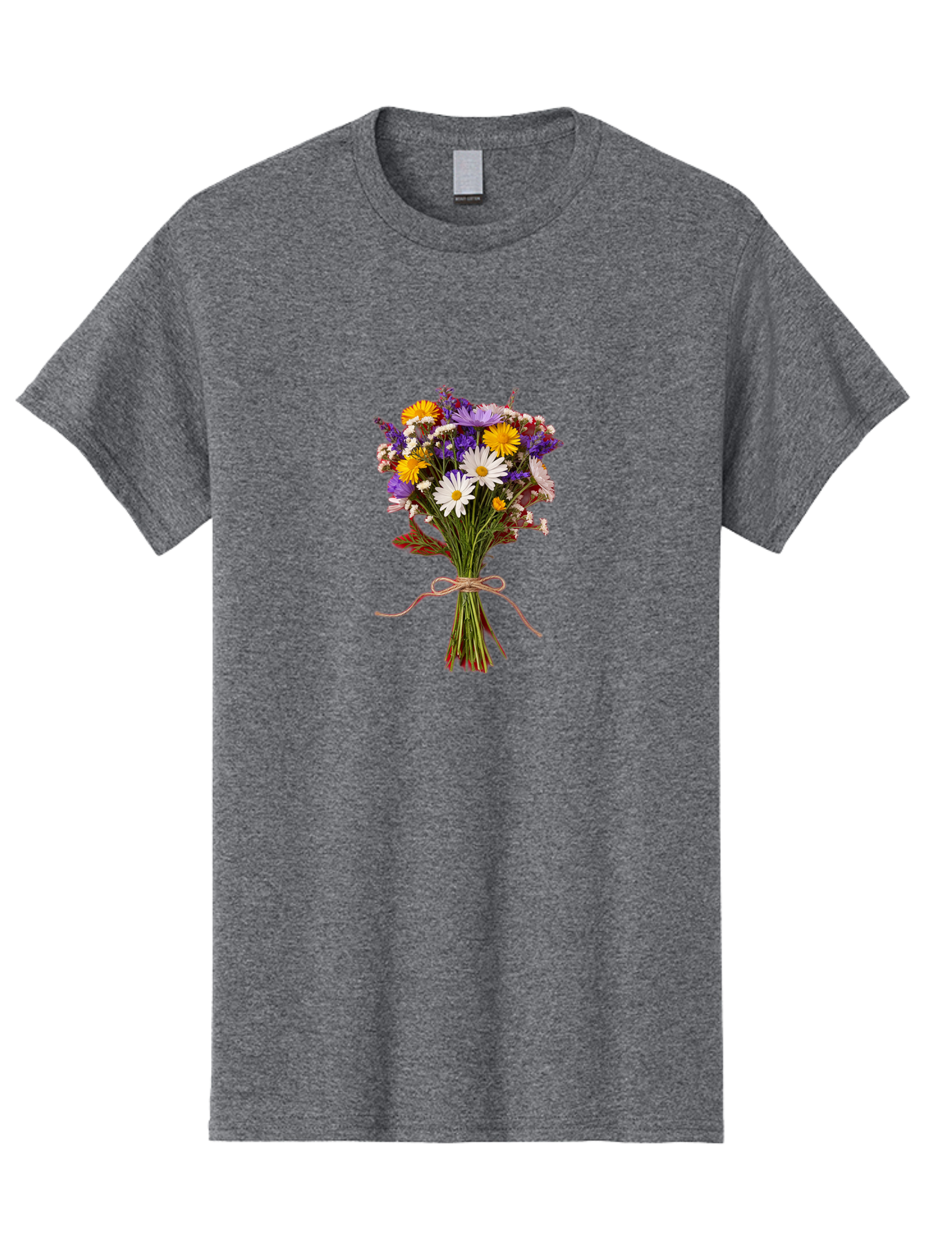 Wildflower-Bouquet-5 Men'S Graphic Tee, 100% Cotton, Comfortable Casual Summer Wear, Machine Washable, Vintage Camera, Old Camera, Antique Camera, Black Camera, Classic Photography, Photography Equipment, Nostalgic Device, Film Camera, Baf658
