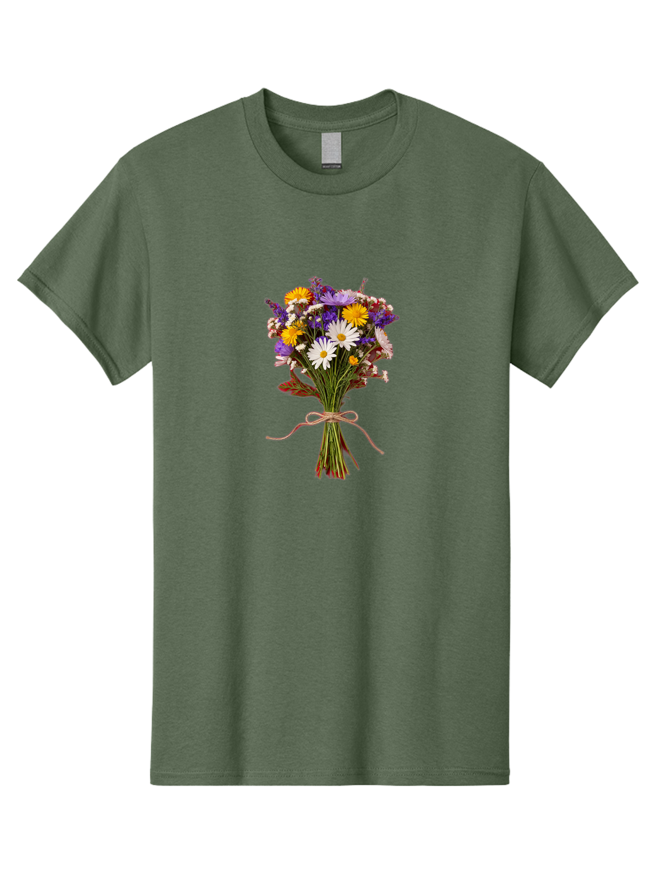 Wildflower-Bouquet-5 Men'S Graphic Tee, 100% Cotton, Comfortable Casual Summer Wear, Machine Washable, Vintage Camera, Old Camera, Antique Camera, Black Camera, Classic Photography, Photography Equipment, Nostalgic Device, Film Camera, Baf658