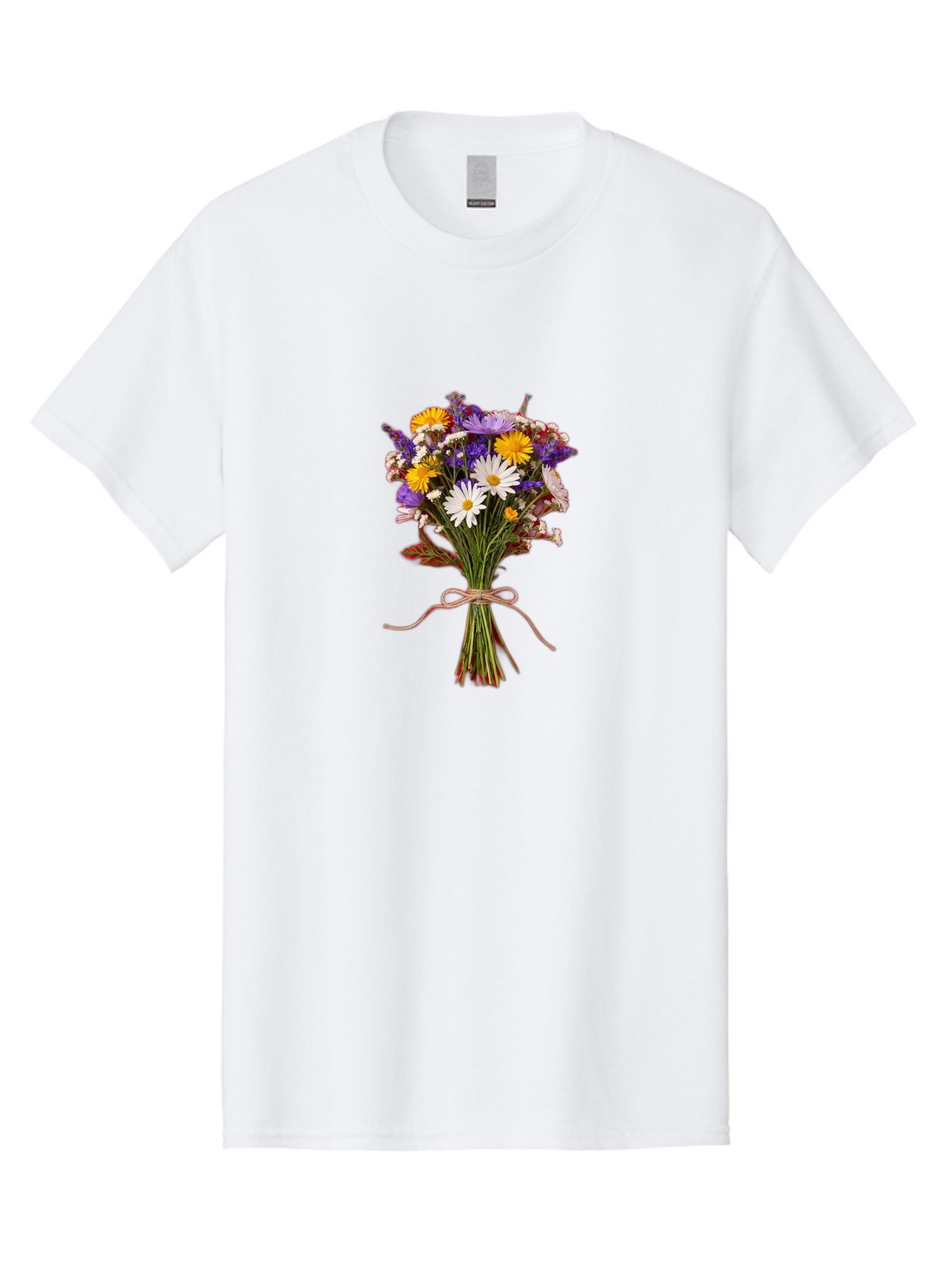Wildflower-Bouquet-5 Men'S Graphic Tee, 100% Cotton, Comfortable Casual Summer Wear, Machine Washable, Vintage Camera, Old Camera, Antique Camera, Black Camera, Classic Photography, Photography Equipment, Nostalgic Device, Film Camera, Baf658
