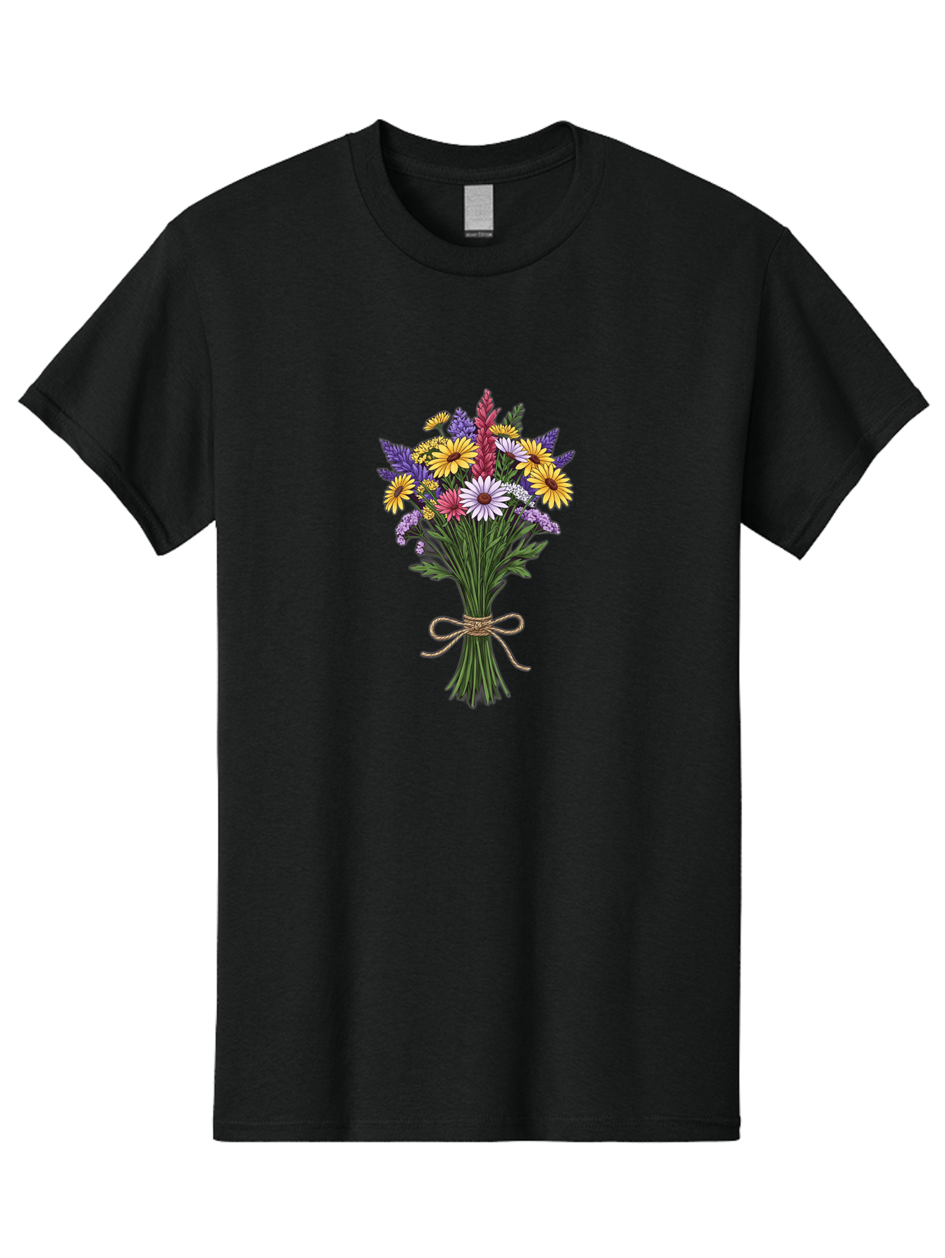 Wildflower-Bouquet-6 Men'S Graphic Tee, 100% Cotton, Comfortable Casual Summer Wear, Machine Washable, Vintage Camera, Old Camera, Antique Camera, Black Camera, Classic Photography, Photography Equipment, Nostalgic Device, Film Camera, Baf659