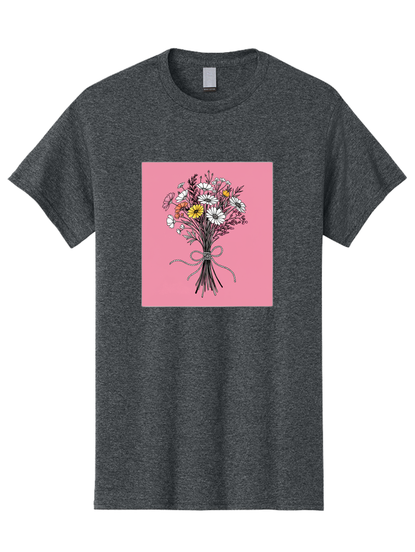 Wildflower-Bouquet-7 Men'S Graphic Tee, 100% Cotton, Comfortable Casual Summer Wear, Machine Washable, Vintage Camera, Old Camera, Antique Camera, Black Camera, Classic Photography, Photography Equipment, Nostalgic Device, Film Camera, Baf660