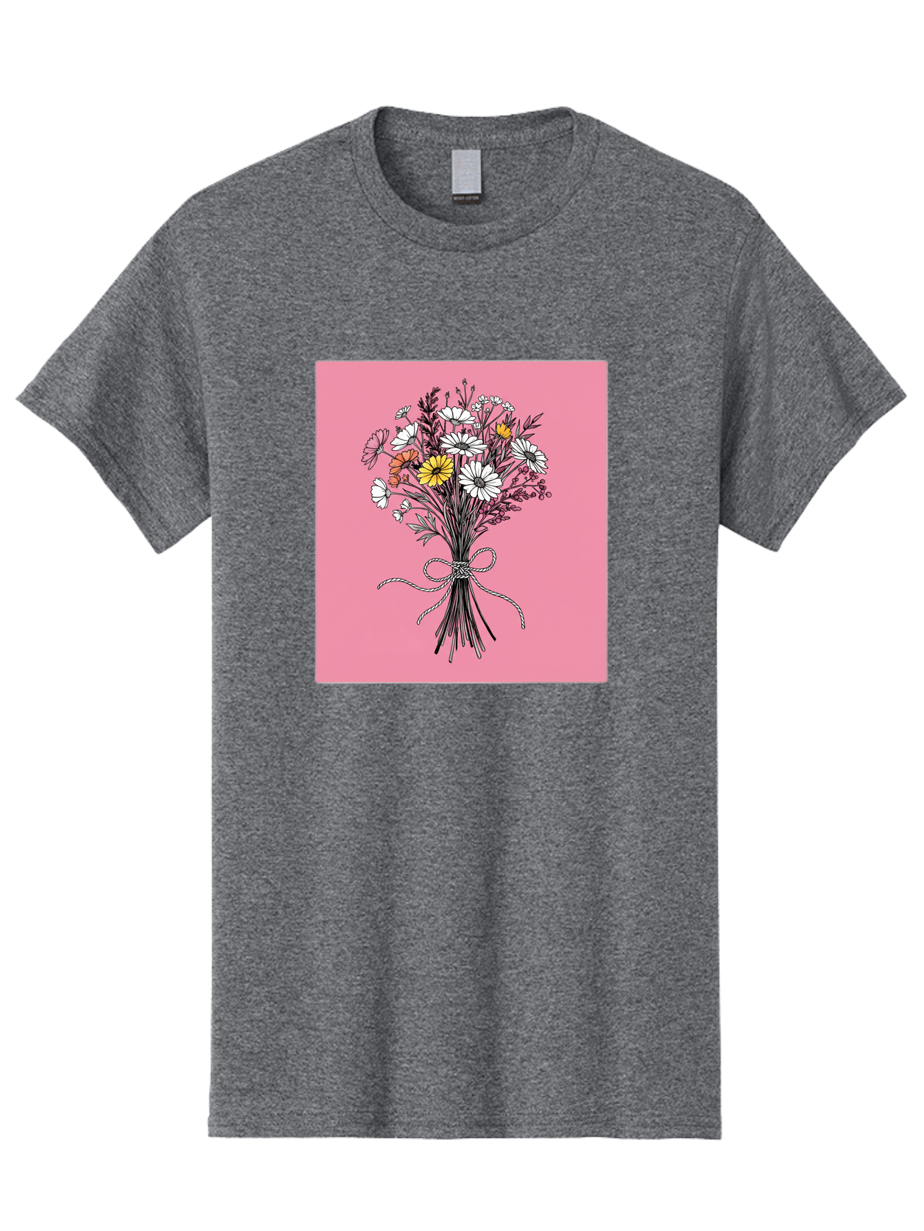 Wildflower-Bouquet-7 Men'S Graphic Tee, 100% Cotton, Comfortable Casual Summer Wear, Machine Washable, Vintage Camera, Old Camera, Antique Camera, Black Camera, Classic Photography, Photography Equipment, Nostalgic Device, Film Camera, Baf660