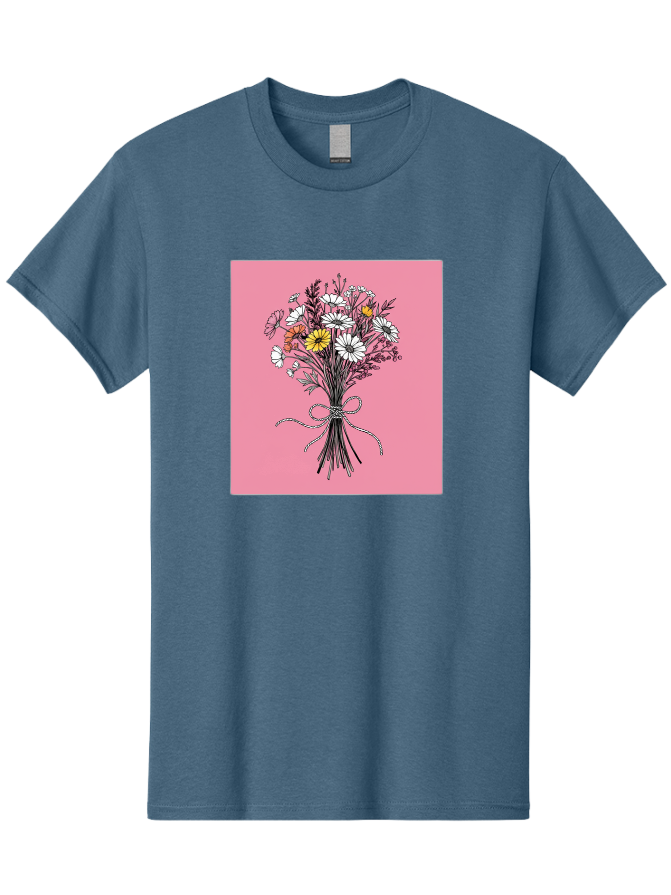 Wildflower-Bouquet-7 Men'S Graphic Tee, 100% Cotton, Comfortable Casual Summer Wear, Machine Washable, Vintage Camera, Old Camera, Antique Camera, Black Camera, Classic Photography, Photography Equipment, Nostalgic Device, Film Camera, Baf660
