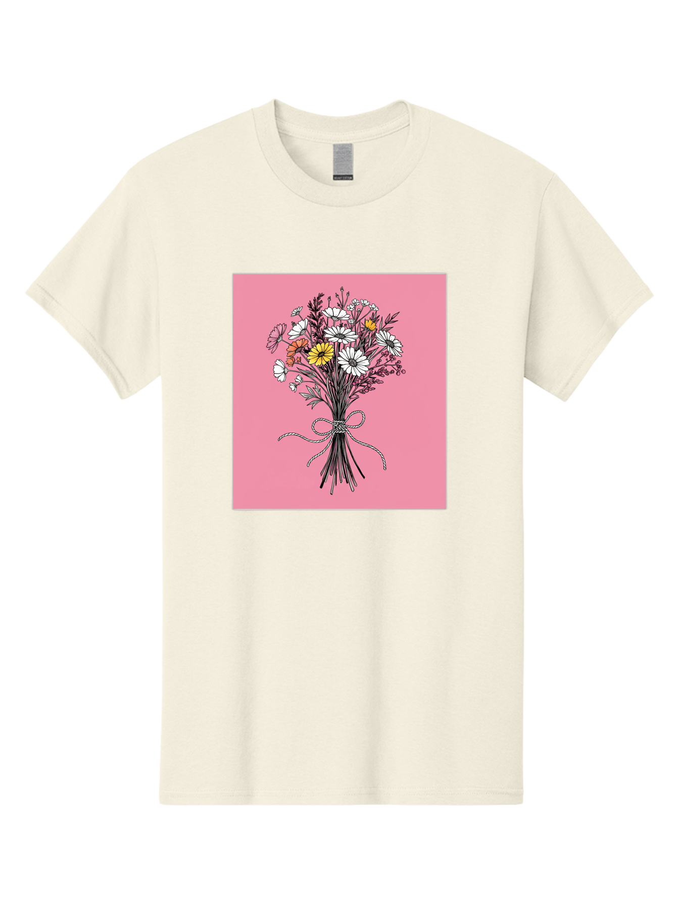 Wildflower-Bouquet-7 Men'S Graphic Tee, 100% Cotton, Comfortable Casual Summer Wear, Machine Washable, Vintage Camera, Old Camera, Antique Camera, Black Camera, Classic Photography, Photography Equipment, Nostalgic Device, Film Camera, Baf660