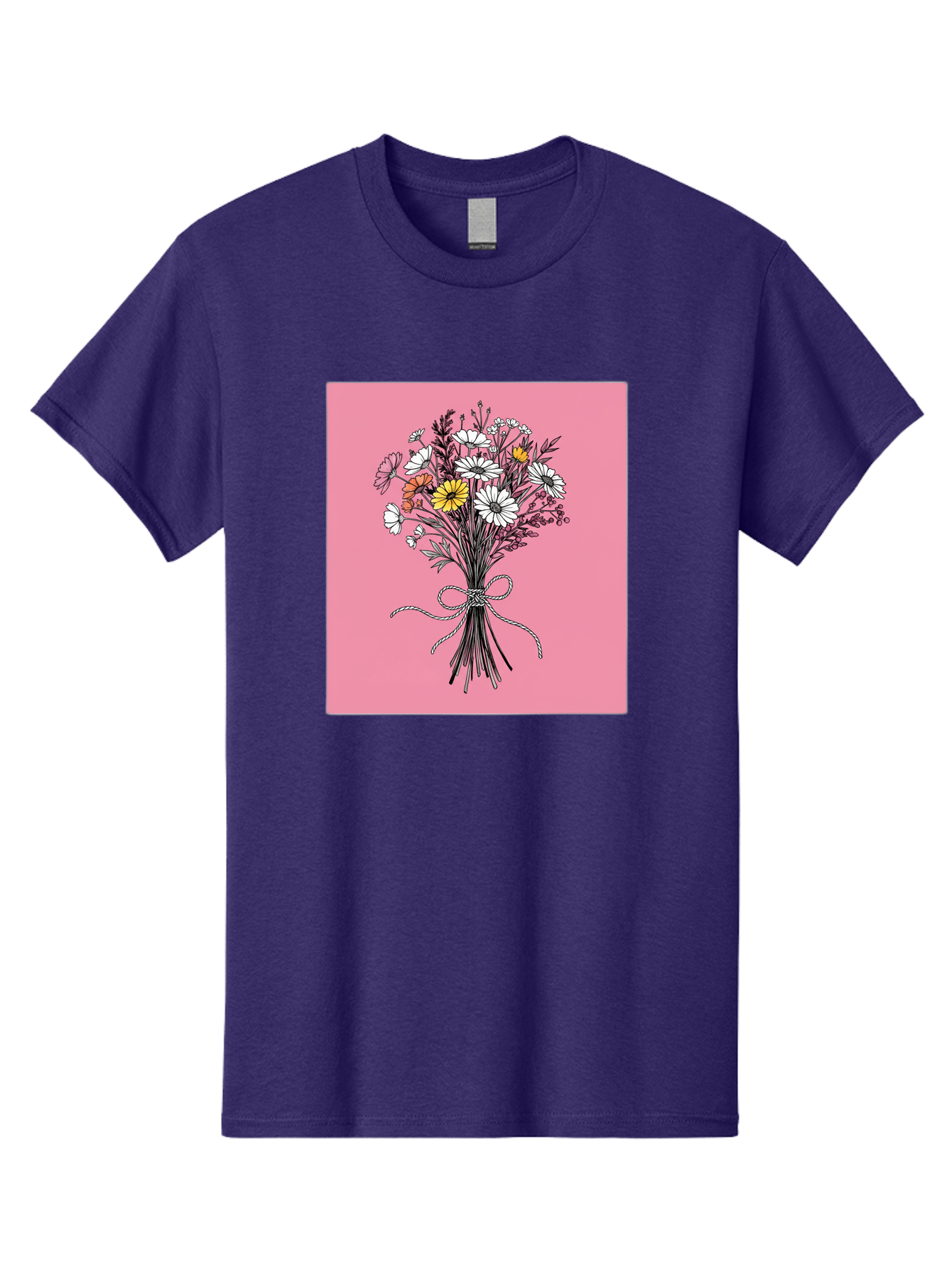 Wildflower-Bouquet-7 Men'S Graphic Tee, 100% Cotton, Comfortable Casual Summer Wear, Machine Washable, Vintage Camera, Old Camera, Antique Camera, Black Camera, Classic Photography, Photography Equipment, Nostalgic Device, Film Camera, Baf660