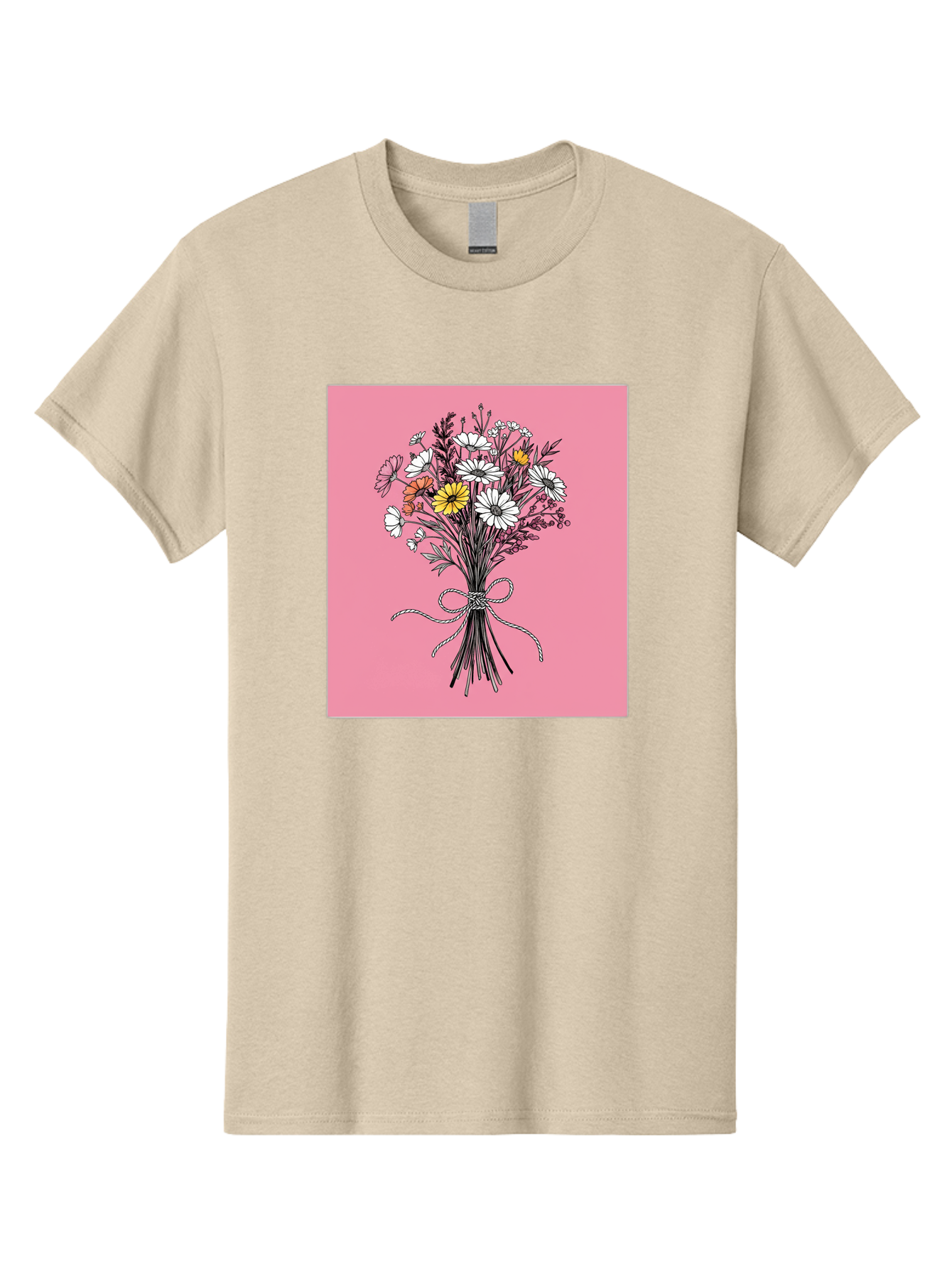Wildflower-Bouquet-7 Men'S Graphic Tee, 100% Cotton, Comfortable Casual Summer Wear, Machine Washable, Vintage Camera, Old Camera, Antique Camera, Black Camera, Classic Photography, Photography Equipment, Nostalgic Device, Film Camera, Baf660