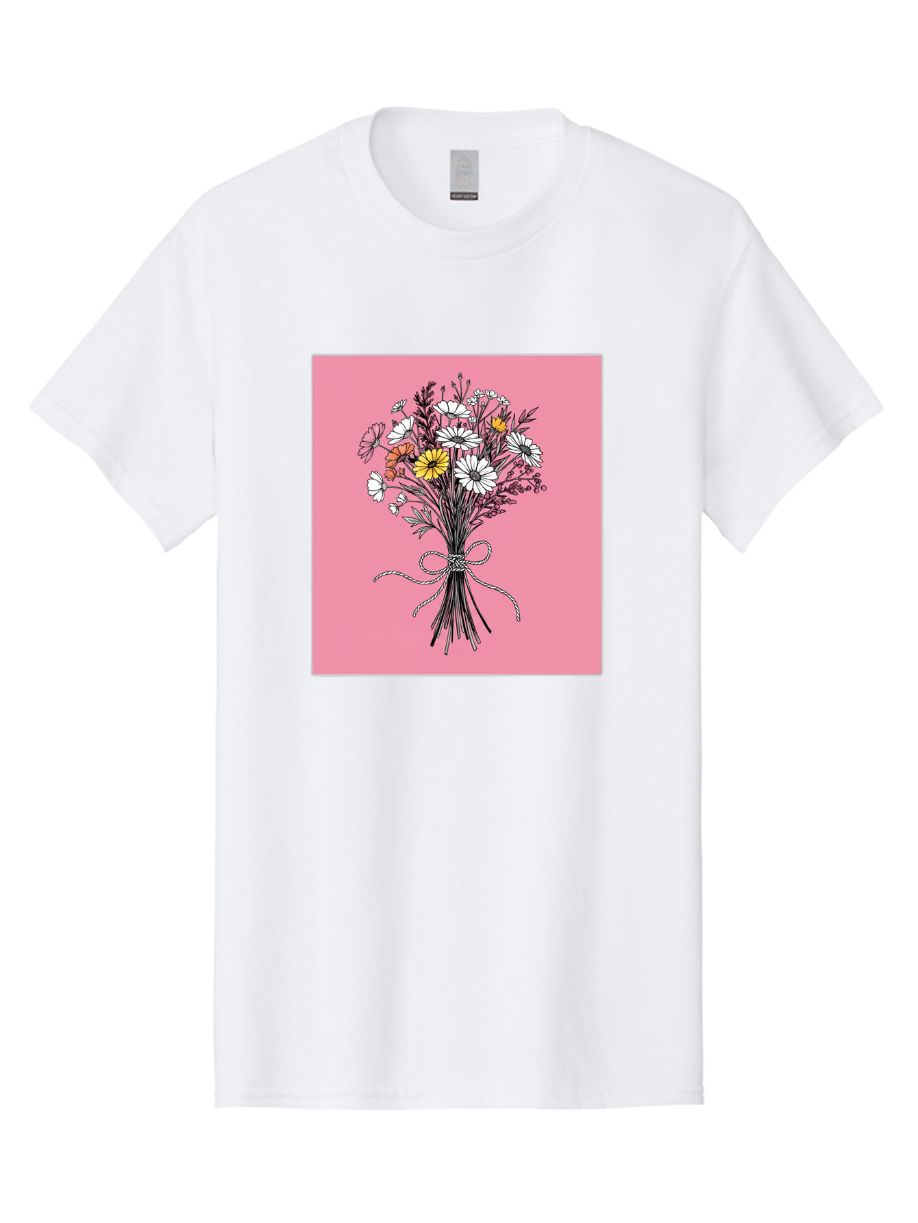 Wildflower-Bouquet-7 Men'S Graphic Tee, 100% Cotton, Comfortable Casual Summer Wear, Machine Washable, Vintage Camera, Old Camera, Antique Camera, Black Camera, Classic Photography, Photography Equipment, Nostalgic Device, Film Camera, Baf660
