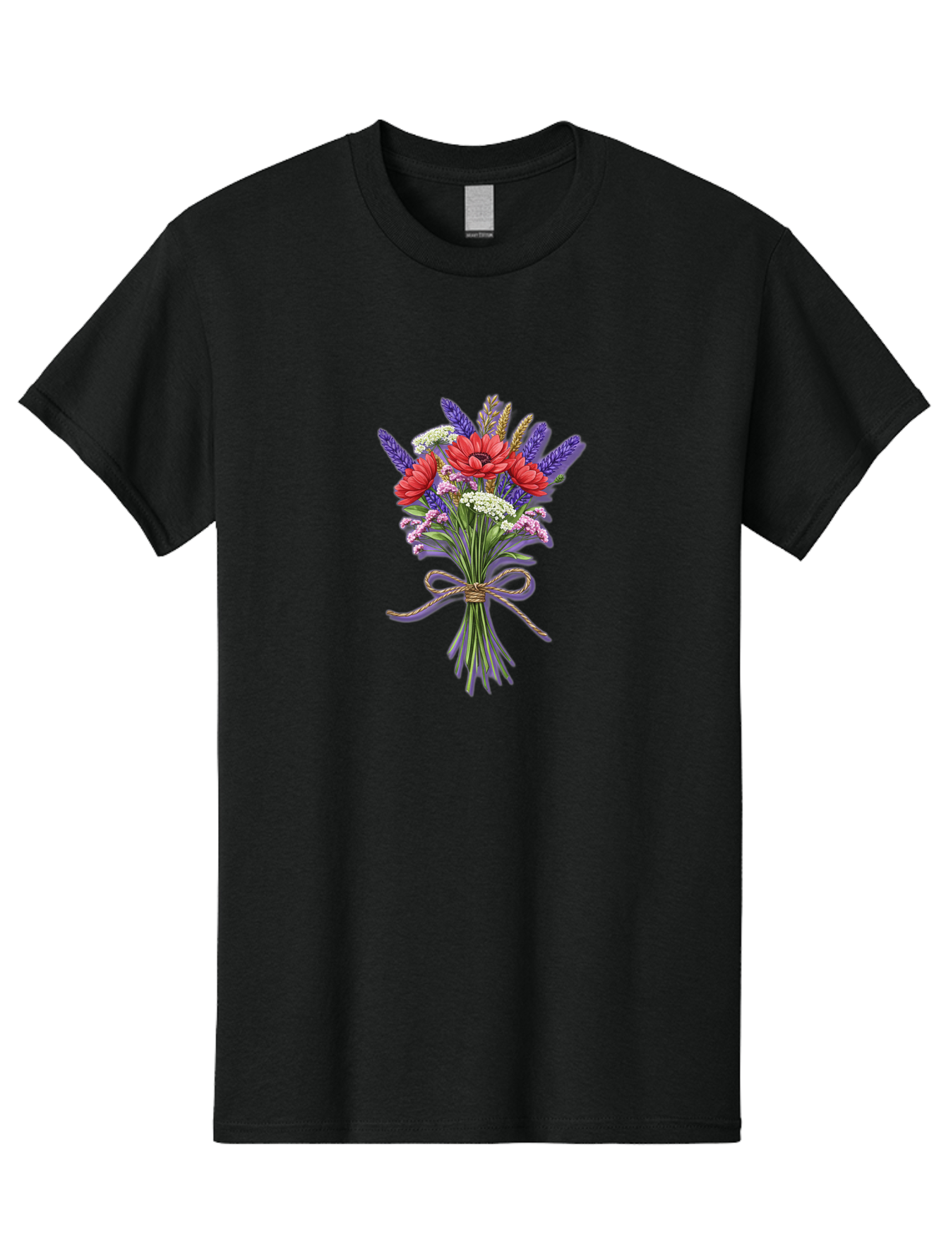 Wildflower-Bouquet-8 Men'S Graphic Tee, 100% Cotton, Comfortable Casual Summer Wear, Machine Washable, Vintage Camera, Old Camera, Antique Camera, Black Camera, Classic Photography, Photography Equipment, Nostalgic Device, Film Camera, Baf661