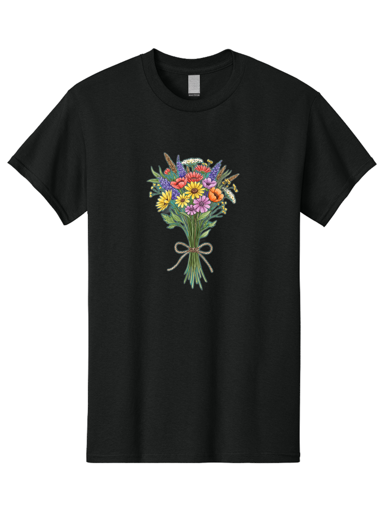 Wildflower-Bouquet-9 Men'S Graphic Tee, 100% Cotton, Comfortable Casual Summer Wear, Machine Washable, Vintage Camera, Old Camera, Antique Camera, Black Camera, Classic Photography, Photography Equipment, Nostalgic Device, Film Camera, Baf662
