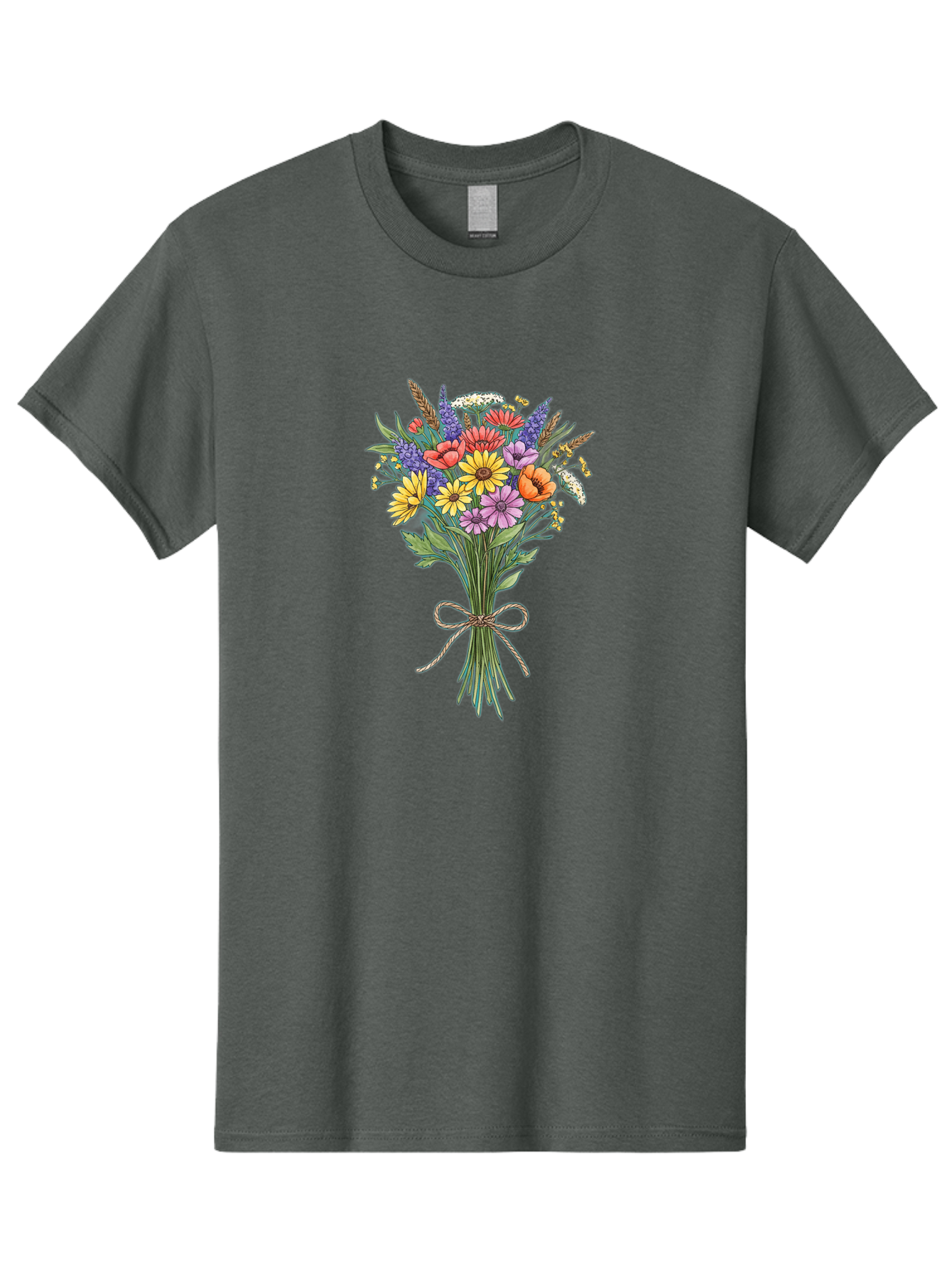 Wildflower-Bouquet-9 Men'S Graphic Tee, 100% Cotton, Comfortable Casual Summer Wear, Machine Washable, Vintage Camera, Old Camera, Antique Camera, Black Camera, Classic Photography, Photography Equipment, Nostalgic Device, Film Camera, Baf662