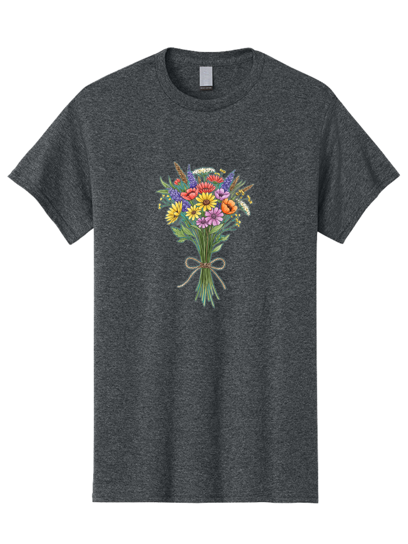 Wildflower-Bouquet-9 Men'S Graphic Tee, 100% Cotton, Comfortable Casual Summer Wear, Machine Washable, Vintage Camera, Old Camera, Antique Camera, Black Camera, Classic Photography, Photography Equipment, Nostalgic Device, Film Camera, Baf662