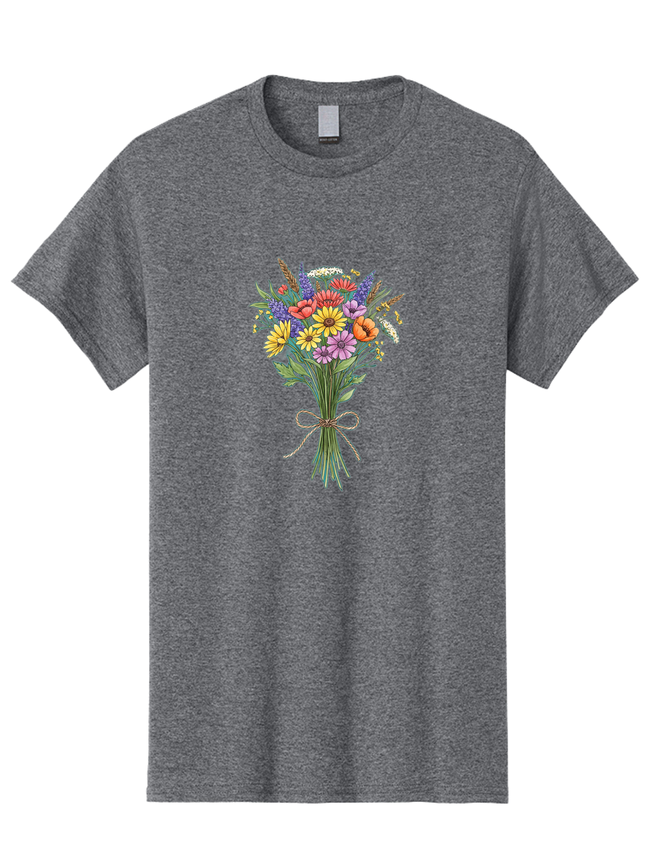 Wildflower-Bouquet-9 Men'S Graphic Tee, 100% Cotton, Comfortable Casual Summer Wear, Machine Washable, Vintage Camera, Old Camera, Antique Camera, Black Camera, Classic Photography, Photography Equipment, Nostalgic Device, Film Camera, Baf662