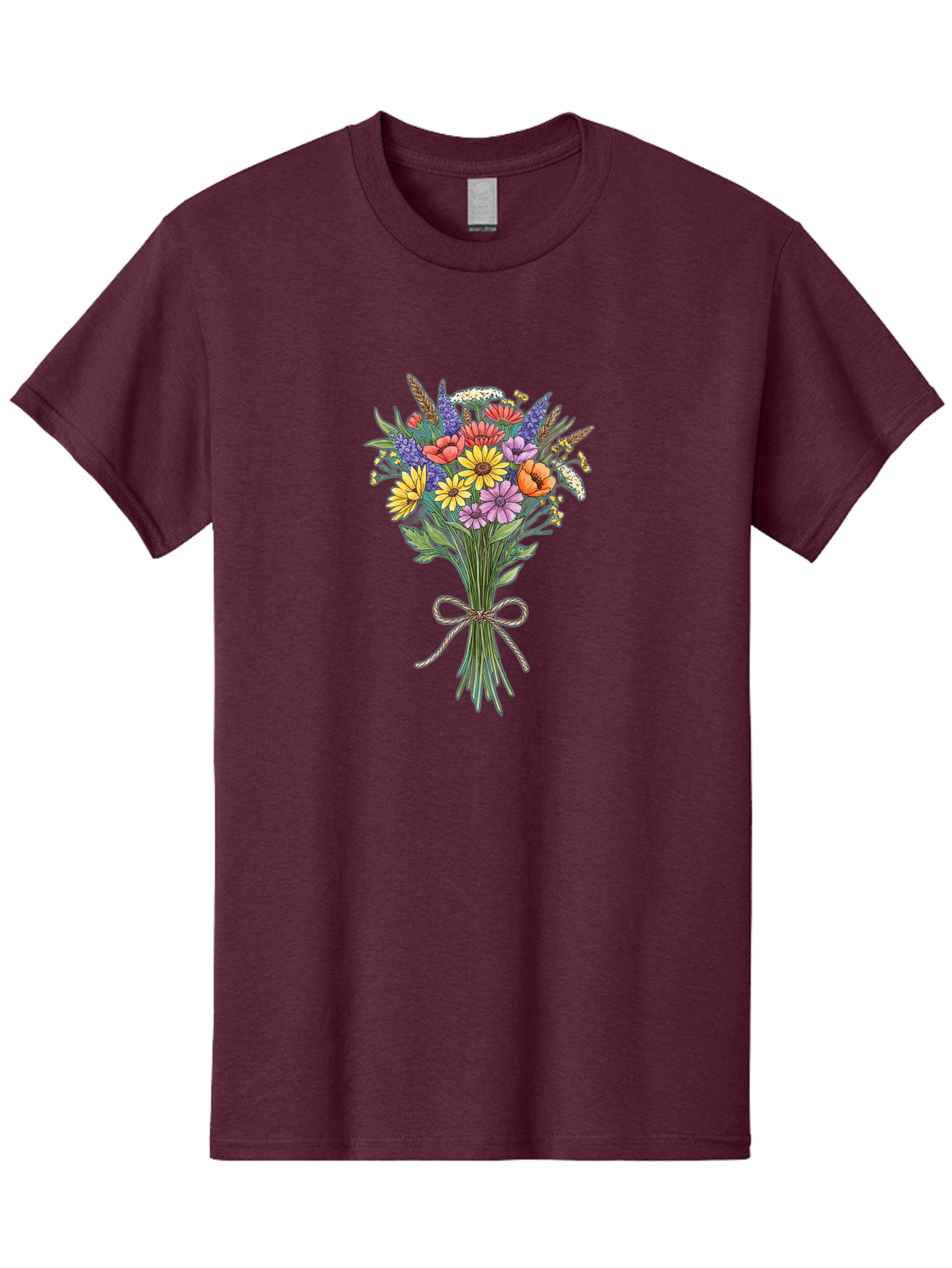Wildflower-Bouquet-9 Men'S Graphic Tee, 100% Cotton, Comfortable Casual Summer Wear, Machine Washable, Vintage Camera, Old Camera, Antique Camera, Black Camera, Classic Photography, Photography Equipment, Nostalgic Device, Film Camera, Baf662