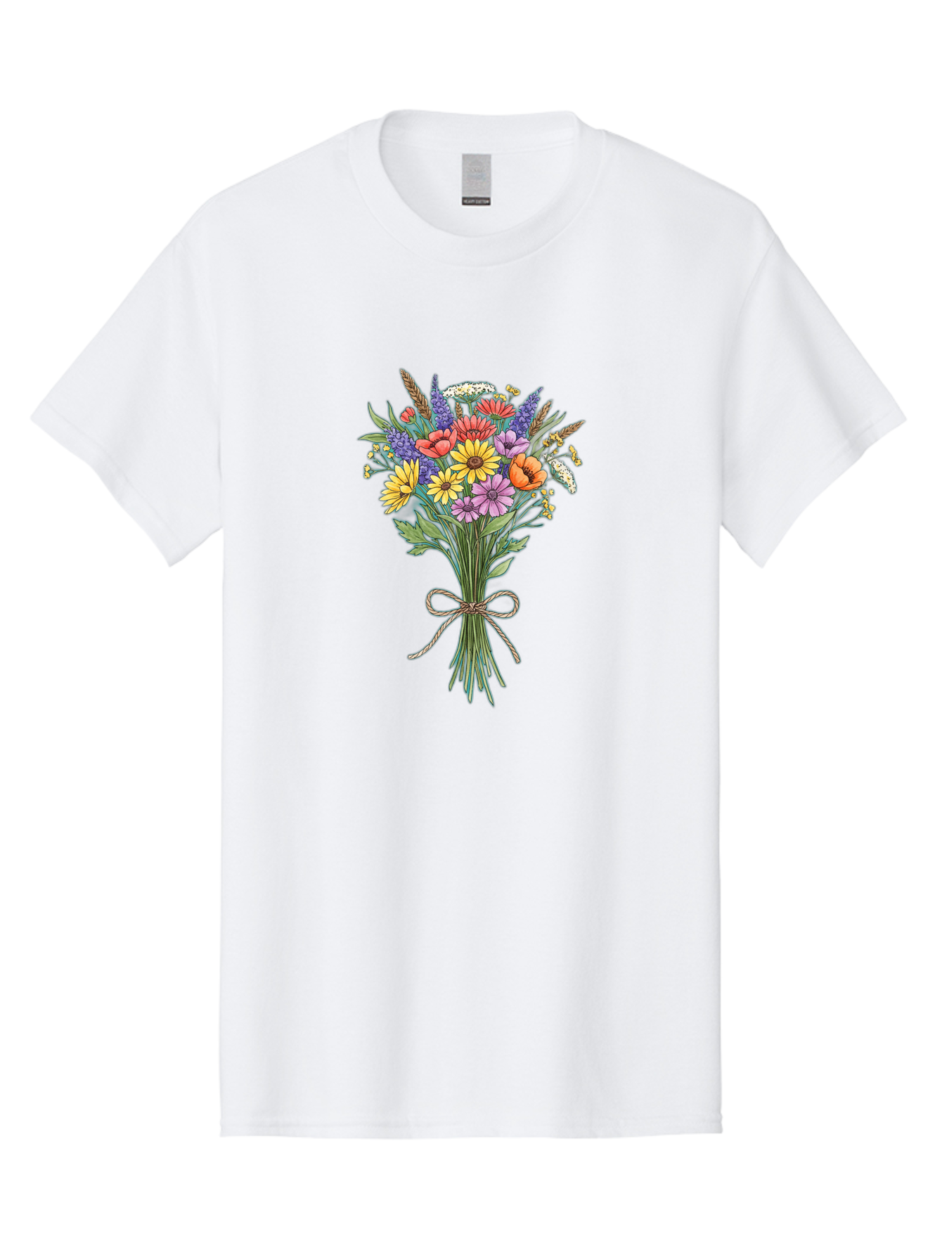 Wildflower-Bouquet-9 Men'S Graphic Tee, 100% Cotton, Comfortable Casual Summer Wear, Machine Washable, Vintage Camera, Old Camera, Antique Camera, Black Camera, Classic Photography, Photography Equipment, Nostalgic Device, Film Camera, Baf662