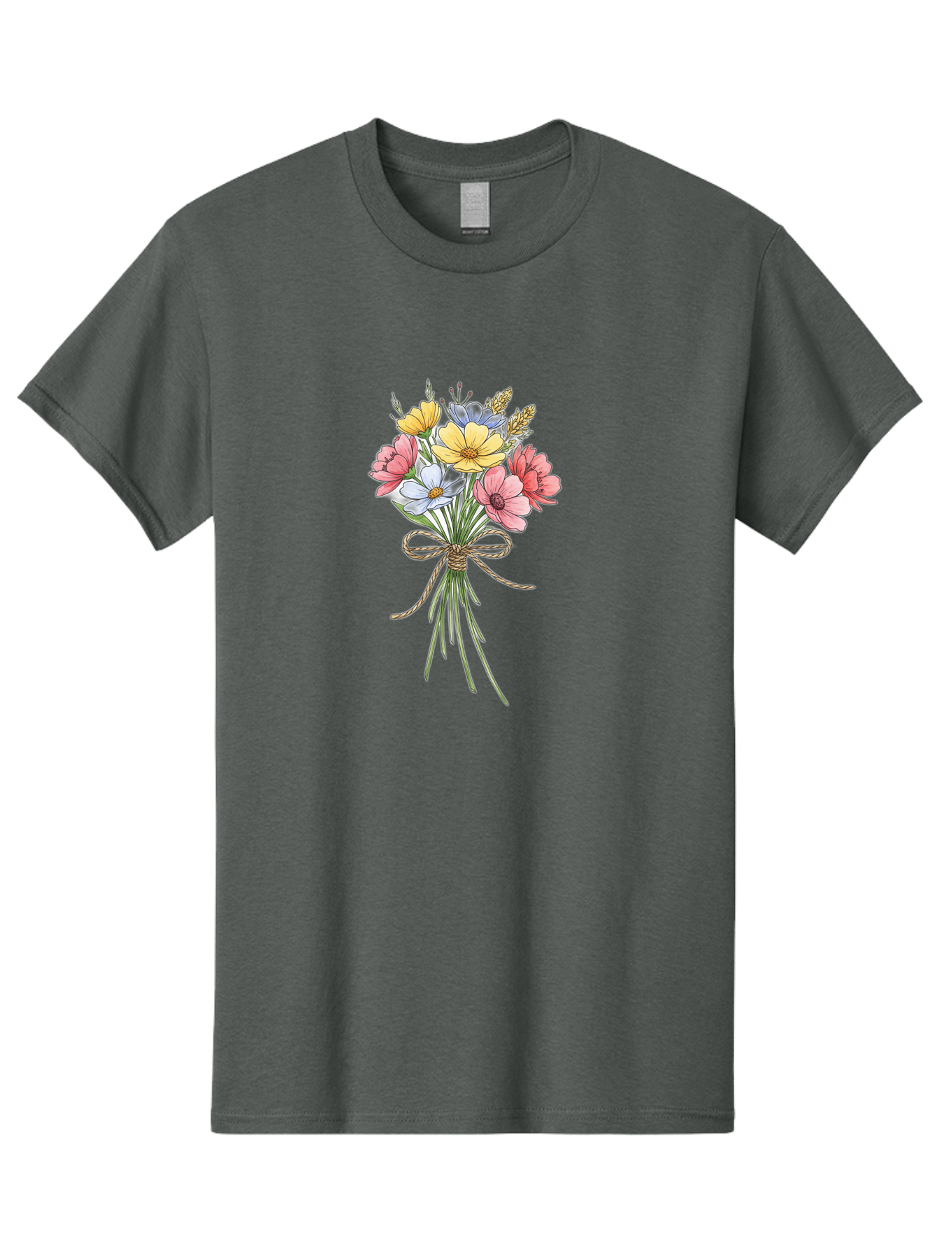 Wildflower-Bouquet Men'S Graphic Tee, 100% Cotton, Comfortable Casual Summer Wear, Machine Washable, Vintage Camera, Old Camera, Antique Camera, Black Camera, Classic Photography, Photography Equipment, Nostalgic Device, Film Camera, Baf663