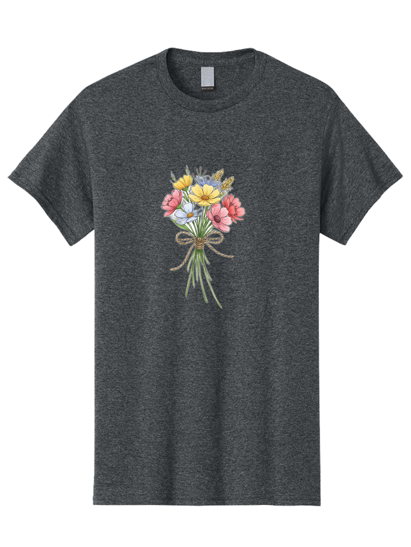 Wildflower-Bouquet Men'S Graphic Tee, 100% Cotton, Comfortable Casual Summer Wear, Machine Washable, Vintage Camera, Old Camera, Antique Camera, Black Camera, Classic Photography, Photography Equipment, Nostalgic Device, Film Camera, Baf663