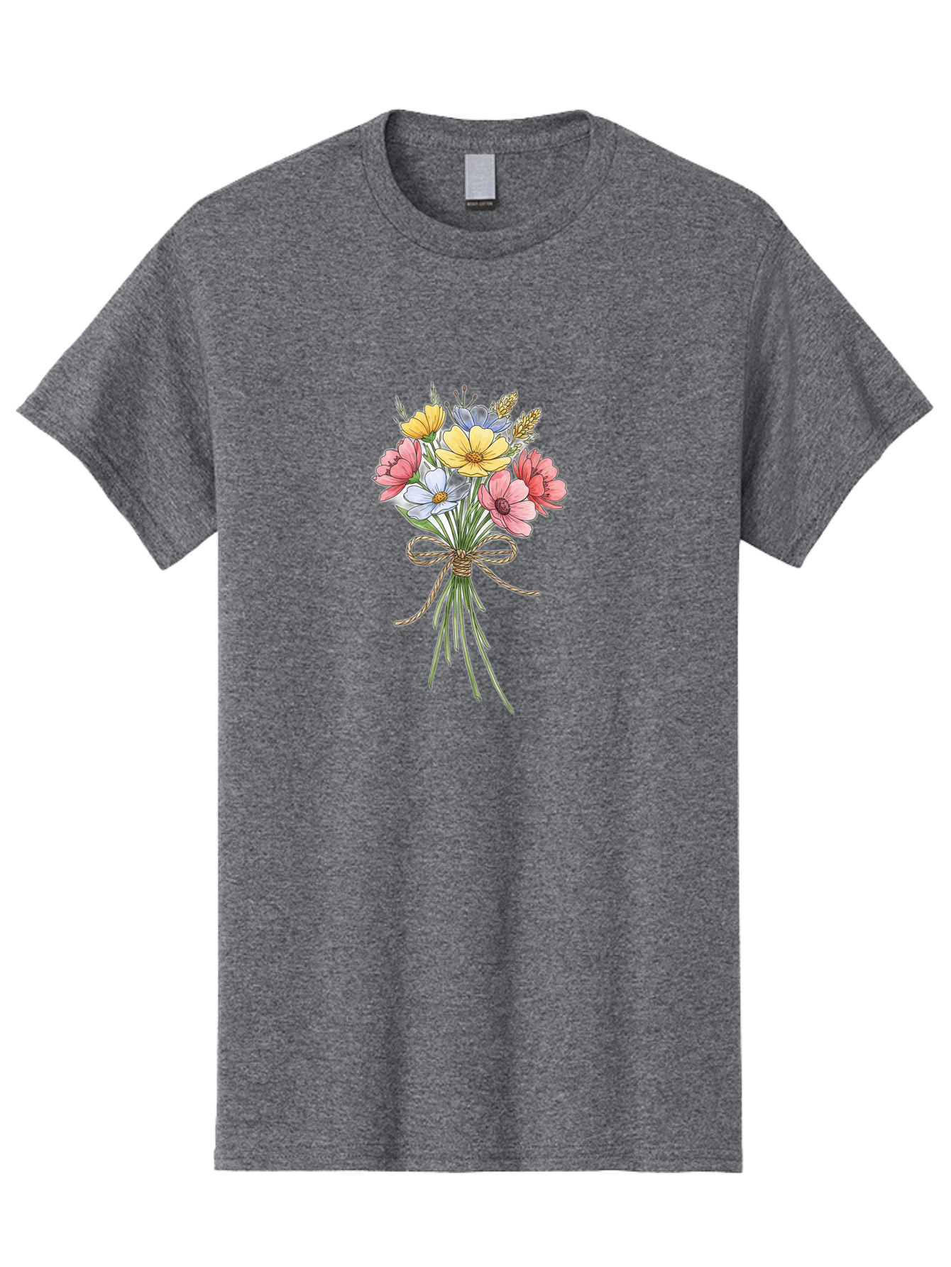Wildflower-Bouquet Men'S Graphic Tee, 100% Cotton, Comfortable Casual Summer Wear, Machine Washable, Vintage Camera, Old Camera, Antique Camera, Black Camera, Classic Photography, Photography Equipment, Nostalgic Device, Film Camera, Baf663