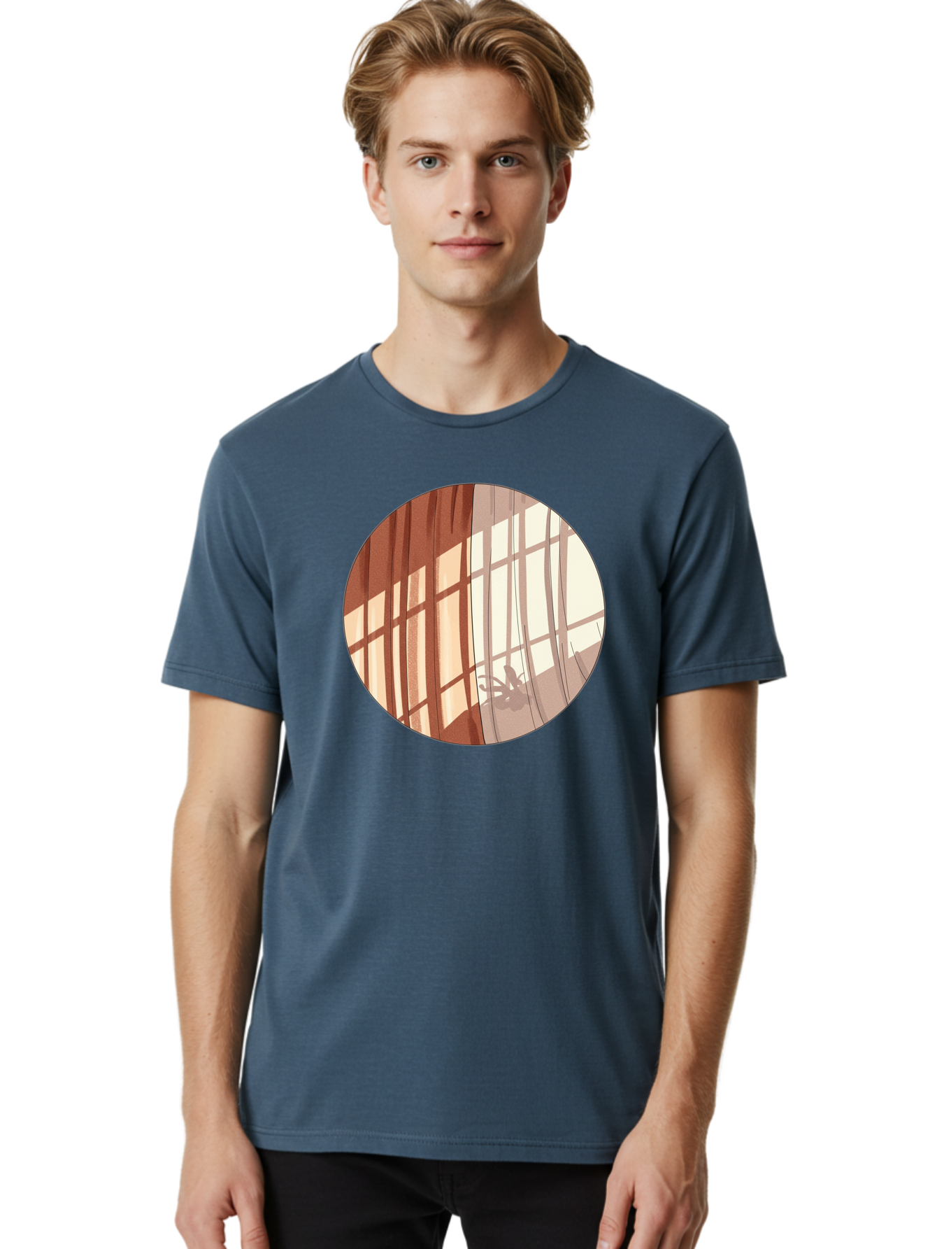 Window-Curtain-Shadows Men'S Graphic Tee, 100% Cotton, Comfortable Casual Summer Wear, Machine Washable, Vintage Camera, Old Camera, Antique Camera, Black Camera, Classic Photography, Photography Equipment, Nostalgic Device, Film Camera, Baf664