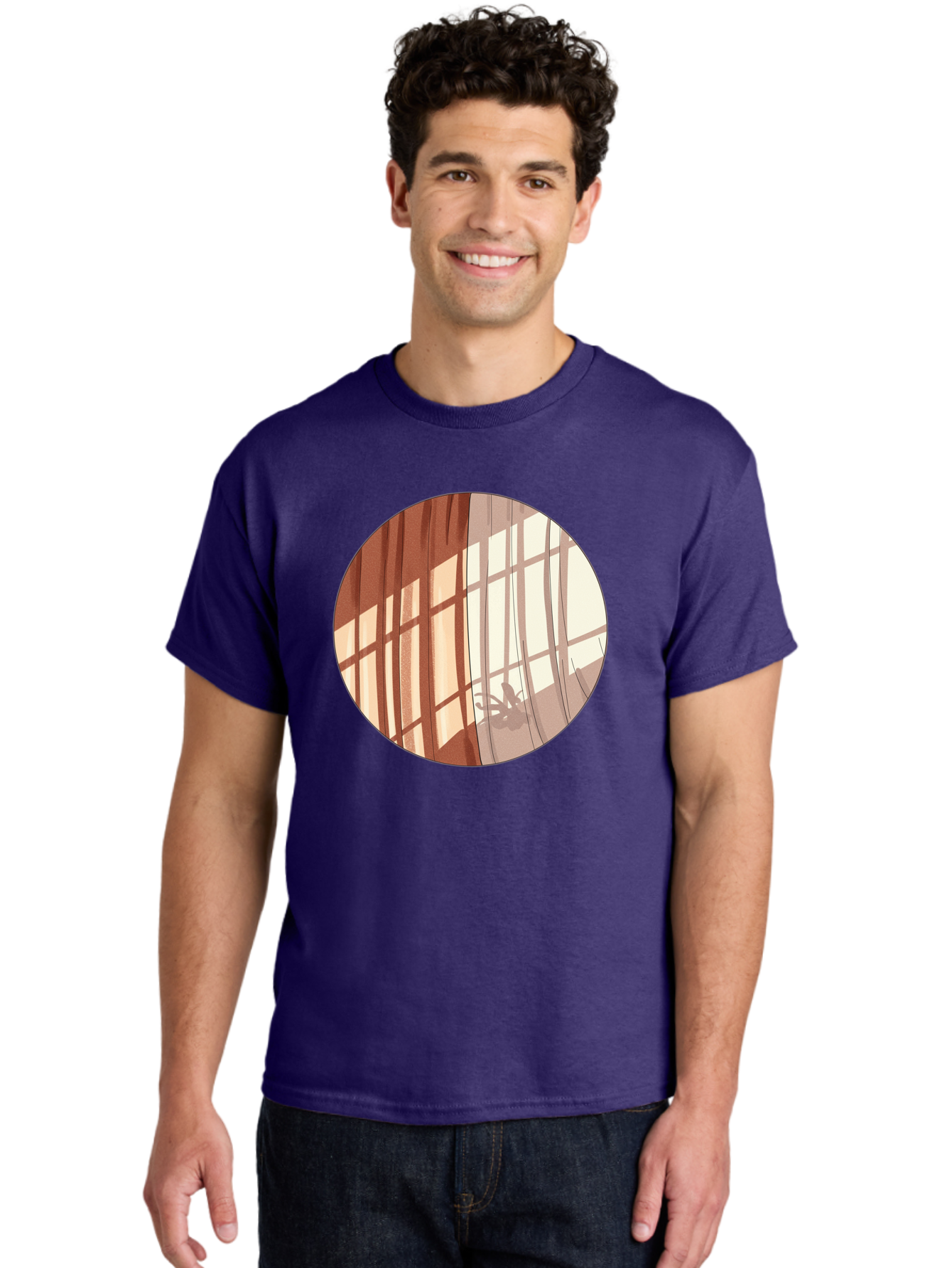 Window-Curtain-Shadows Men'S Graphic Tee, 100% Cotton, Comfortable Casual Summer Wear, Machine Washable, Vintage Camera, Old Camera, Antique Camera, Black Camera, Classic Photography, Photography Equipment, Nostalgic Device, Film Camera, Baf664