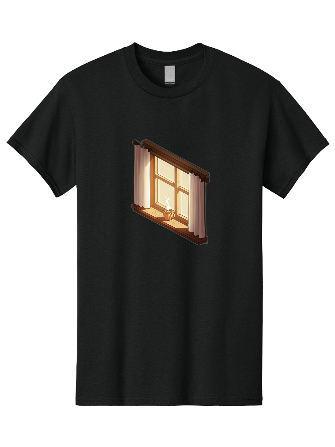 Window-With-Coffee-Cup Men'S Graphic Tee, 100% Cotton, Comfortable Casual Summer Wear, Machine Washable, Vintage Camera, Old Camera, Antique Camera, Black Camera, Classic Photography, Photography Equipment, Nostalgic Device, Film Camera, Baf665