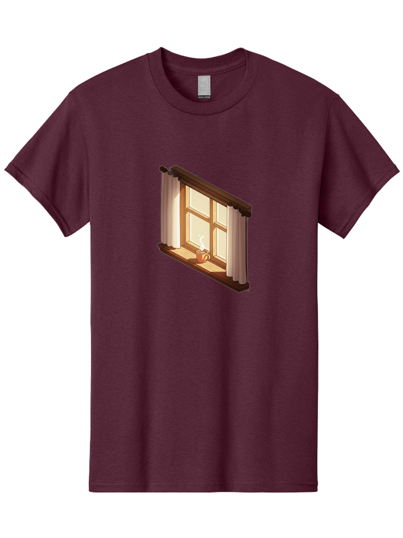 Window-With-Coffee-Cup Men'S Graphic Tee, 100% Cotton, Comfortable Casual Summer Wear, Machine Washable, Vintage Camera, Old Camera, Antique Camera, Black Camera, Classic Photography, Photography Equipment, Nostalgic Device, Film Camera, Baf665