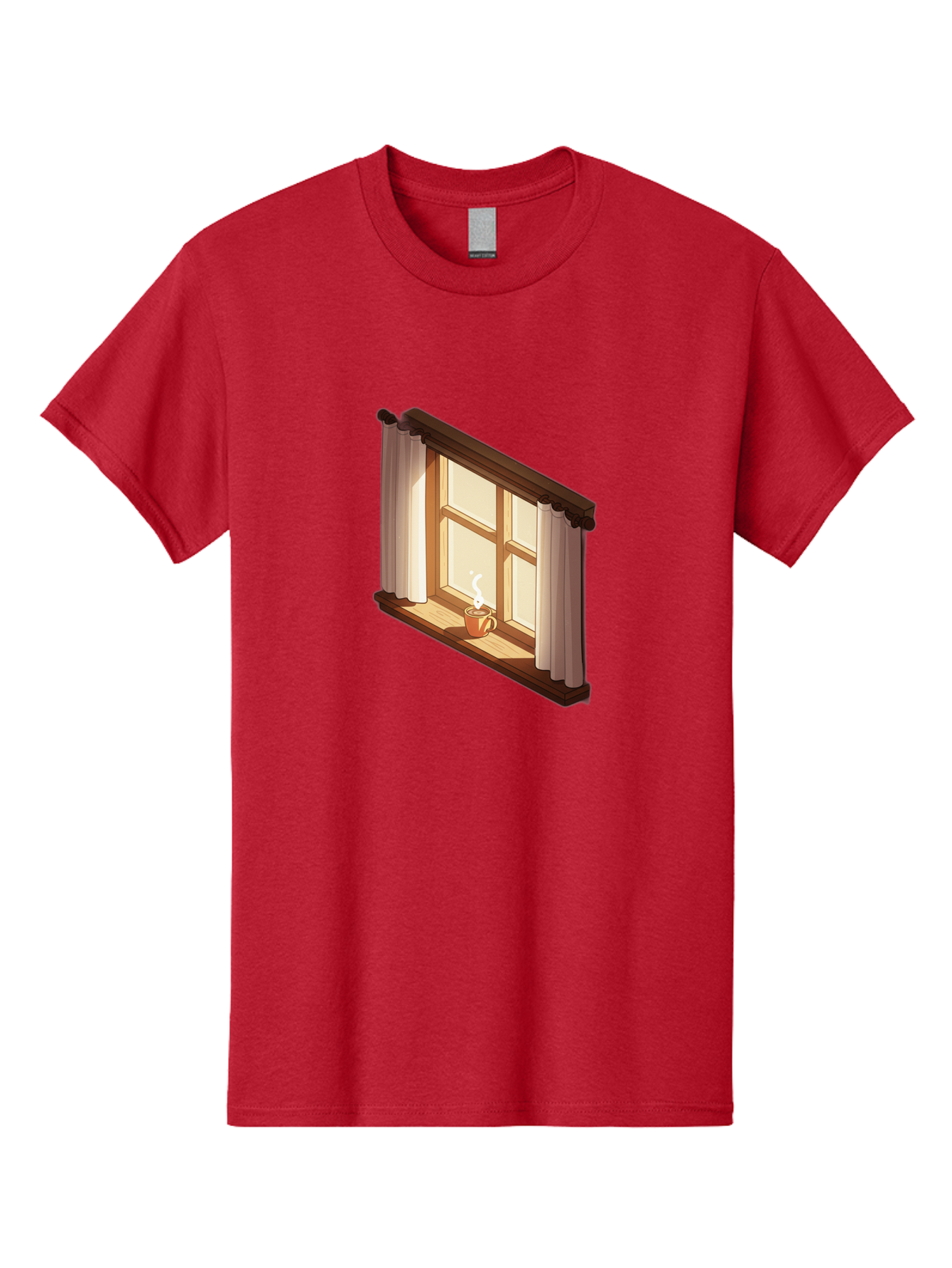 Window-With-Coffee-Cup Men'S Graphic Tee, 100% Cotton, Comfortable Casual Summer Wear, Machine Washable, Vintage Camera, Old Camera, Antique Camera, Black Camera, Classic Photography, Photography Equipment, Nostalgic Device, Film Camera, Baf665