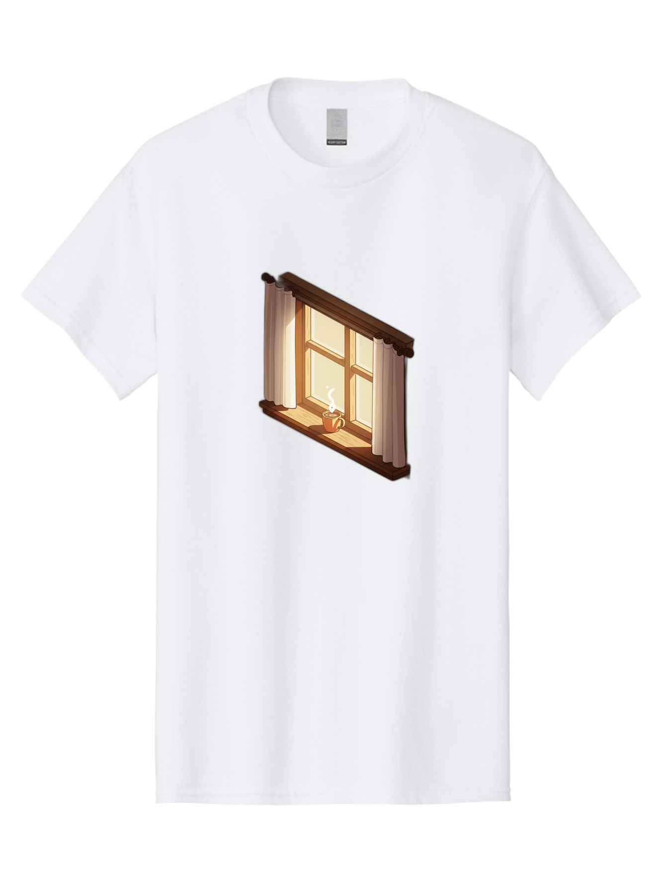 Window-With-Coffee-Cup Men'S Graphic Tee, 100% Cotton, Comfortable Casual Summer Wear, Machine Washable, Vintage Camera, Old Camera, Antique Camera, Black Camera, Classic Photography, Photography Equipment, Nostalgic Device, Film Camera, Baf665