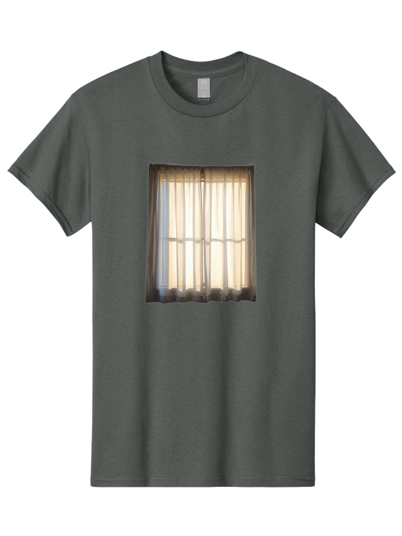 Window-With-Curtains-1 Men'S Graphic Tee, 100% Cotton, Comfortable Casual Summer Wear, Machine Washable, Vintage Camera, Old Camera, Antique Camera, Black Camera, Classic Photography, Photography Equipment, Nostalgic Device, Film Camera, Baf666