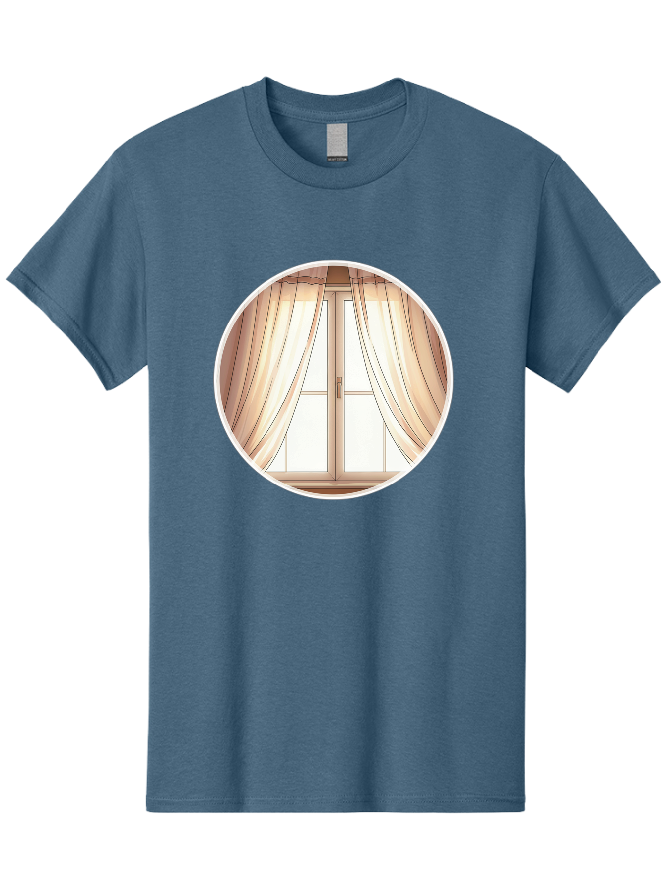 Window-With-Curtains Men'S Graphic Tee, 100% Cotton, Comfortable Casual Summer Wear, Machine Washable, Vintage Camera, Old Camera, Antique Camera, Black Camera, Classic Photography, Photography Equipment, Nostalgic Device, Film Camera, Baf667
