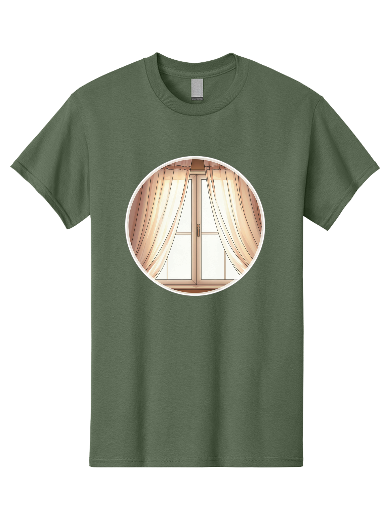 Window-With-Curtains Men'S Graphic Tee, 100% Cotton, Comfortable Casual Summer Wear, Machine Washable, Vintage Camera, Old Camera, Antique Camera, Black Camera, Classic Photography, Photography Equipment, Nostalgic Device, Film Camera, Baf667