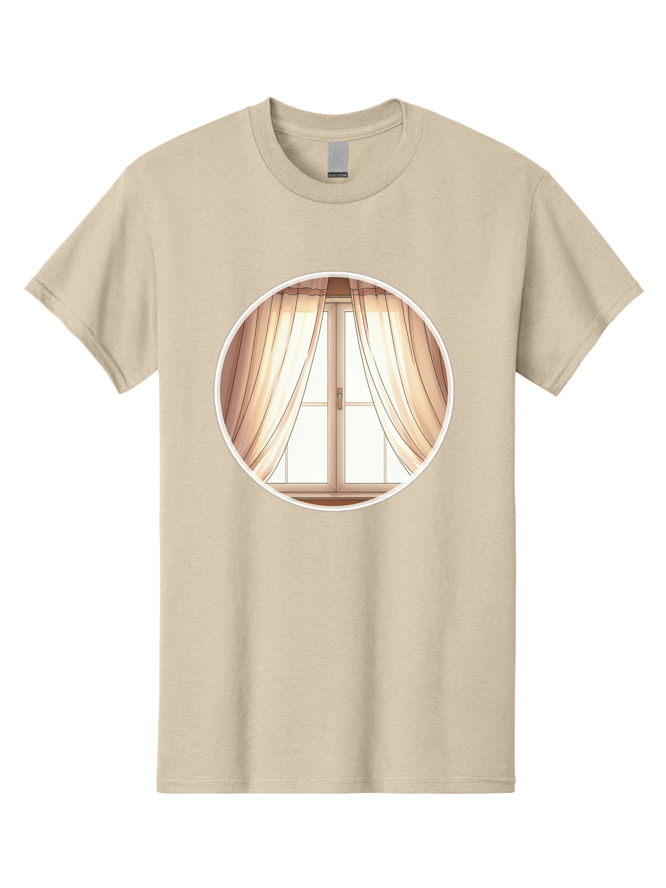Window-With-Curtains Men'S Graphic Tee, 100% Cotton, Comfortable Casual Summer Wear, Machine Washable, Vintage Camera, Old Camera, Antique Camera, Black Camera, Classic Photography, Photography Equipment, Nostalgic Device, Film Camera, Baf667