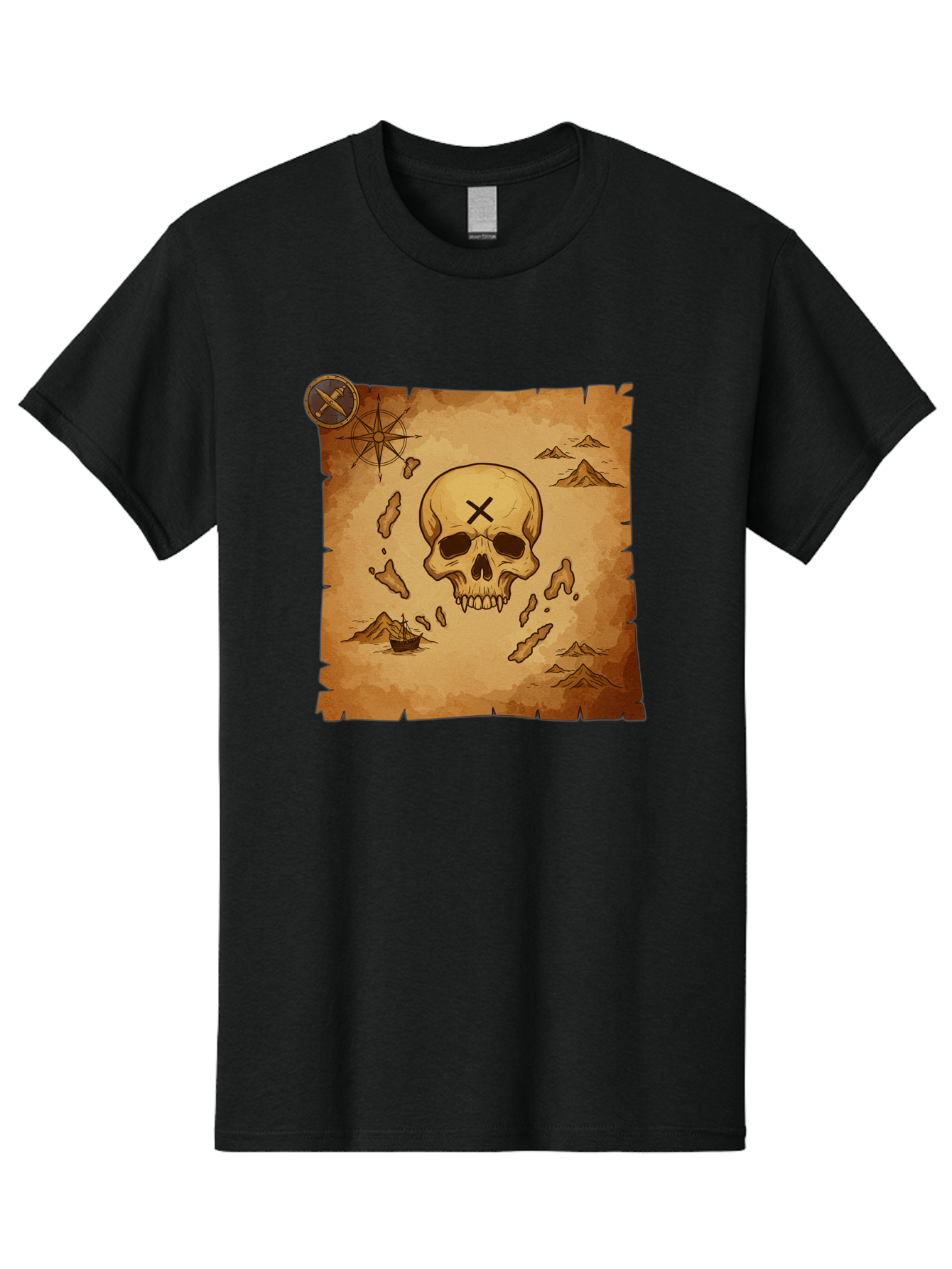 X-Marks-The-Spot Men'S Graphic Tee, 100% Cotton, Comfortable Casual Summer Wear, Machine Washable, Vintage Camera, Old Camera, Antique Camera, Black Camera, Classic Photography, Photography Equipment, Nostalgic Device, Film Camera, Camera Art Baf678