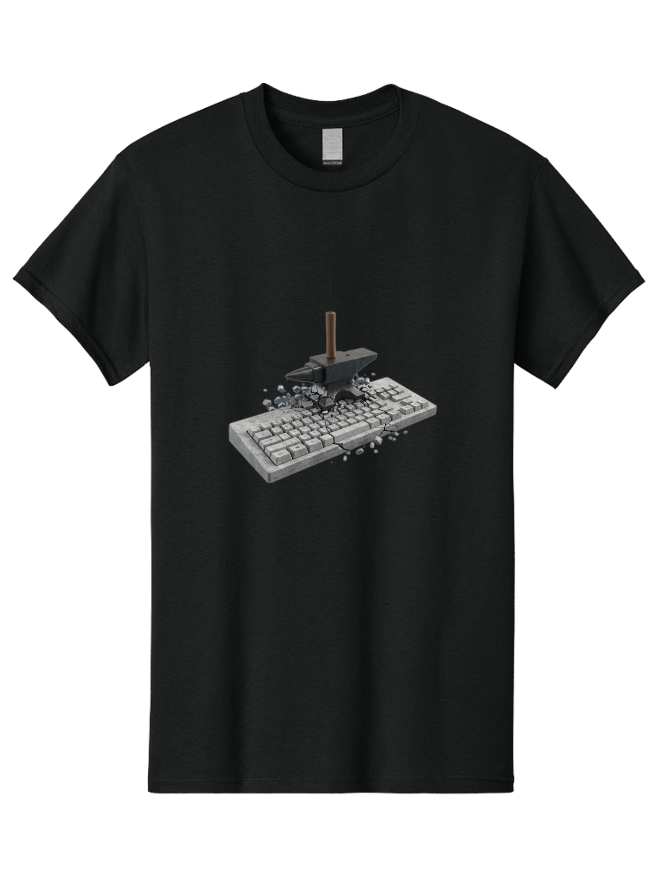 Anvil-Breaking-Keyboard Men'S Graphic Tee, 100% Cotton, Comfortable Casual Summer Wear, Machine Washable, Vintage Camera, Old Camera, Antique Camera, Black Camera, Classic Photography, Photography Equipment, Nostalgic Device, Film Camera, Baf685