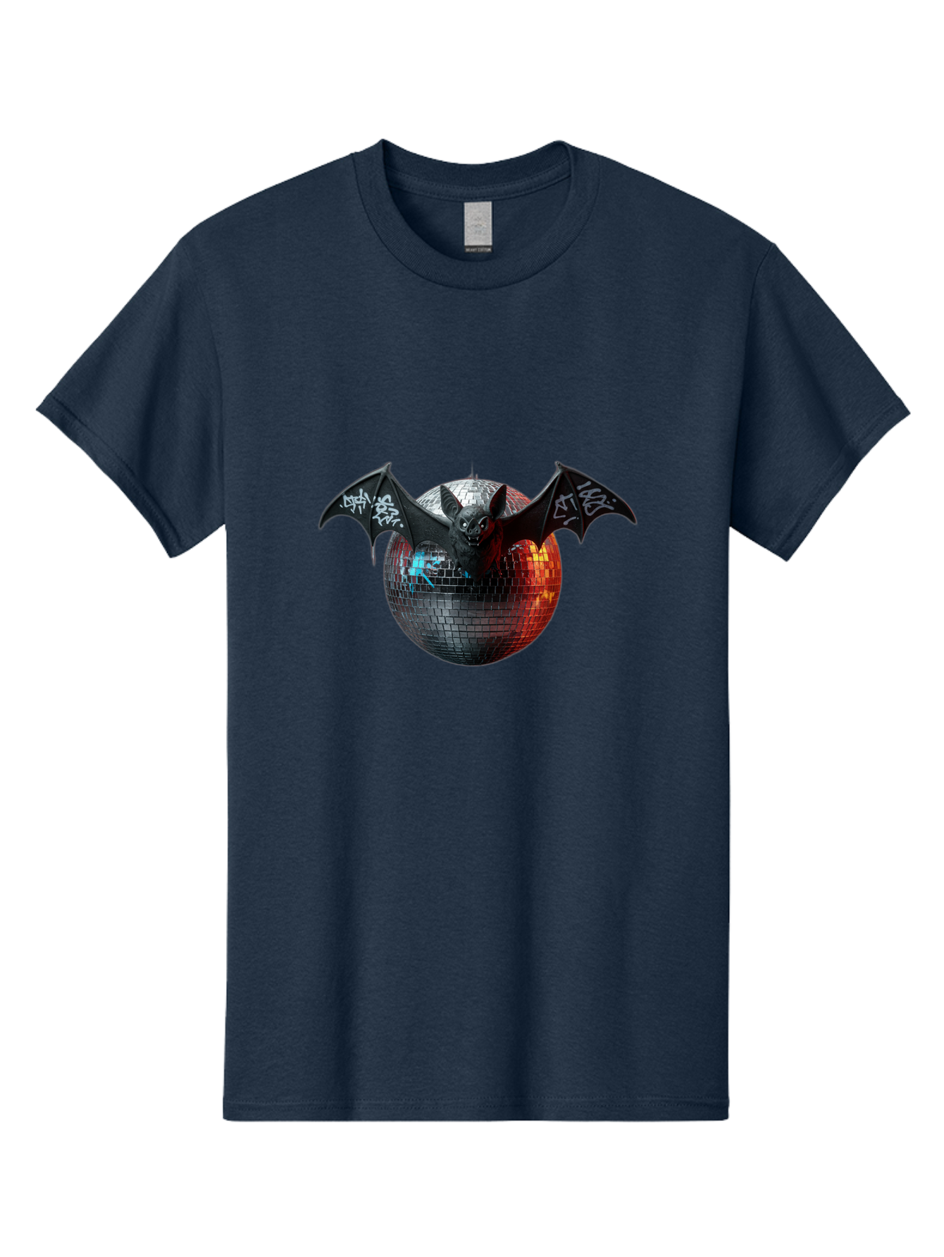 Bat-Disco-Ball-2 Men'S Graphic Tee, 100% Cotton, Comfortable Casual Summer Wear, Machine Washable, Vintage Camera, Old Camera, Antique Camera, Black Camera, Classic Photography, Photography Equipment, Nostalgic Device, Film Camera, Camera Art Baf688