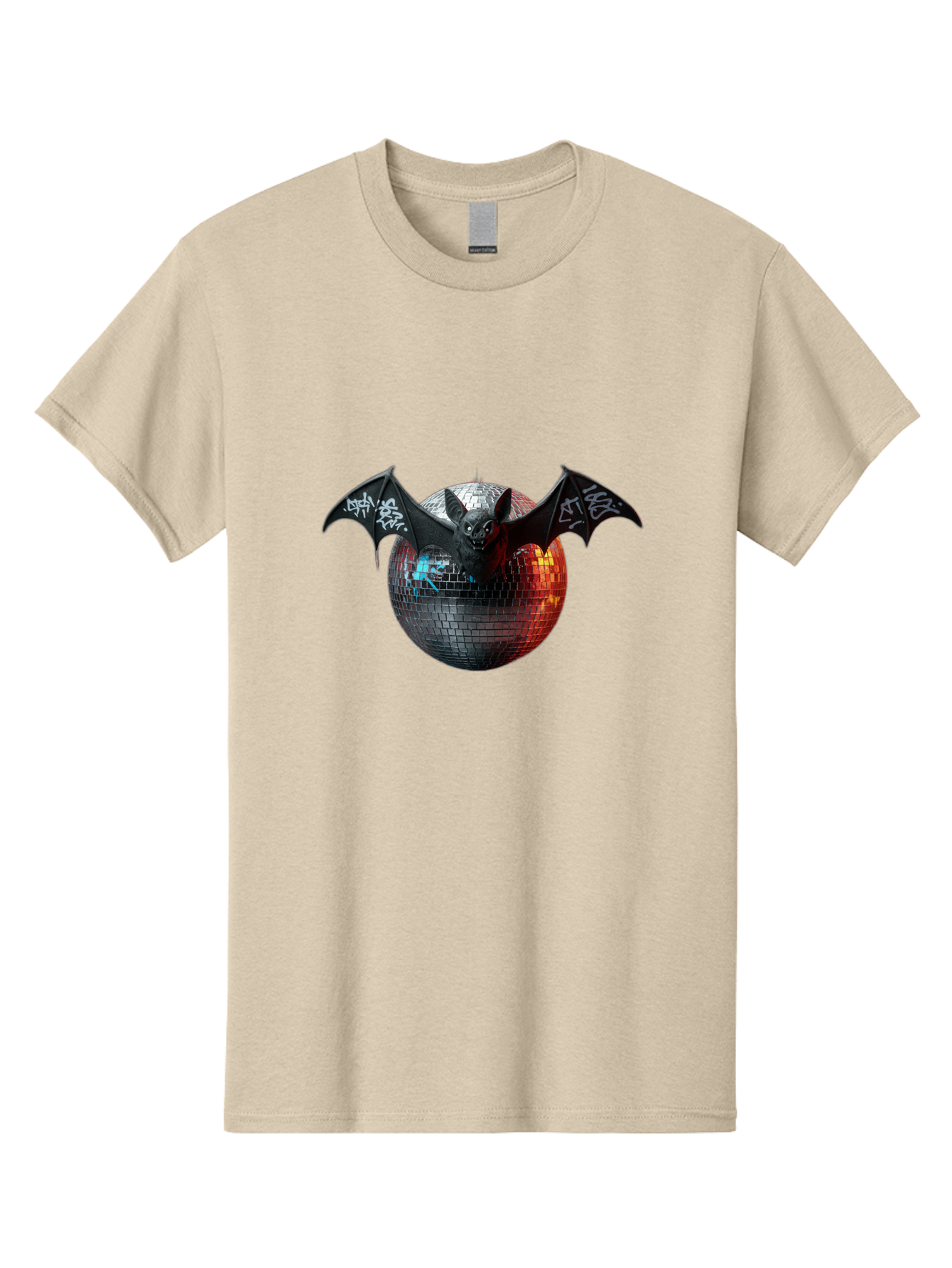 Bat-Disco-Ball-2 Men'S Graphic Tee, 100% Cotton, Comfortable Casual Summer Wear, Machine Washable, Vintage Camera, Old Camera, Antique Camera, Black Camera, Classic Photography, Photography Equipment, Nostalgic Device, Film Camera, Camera Art Baf688