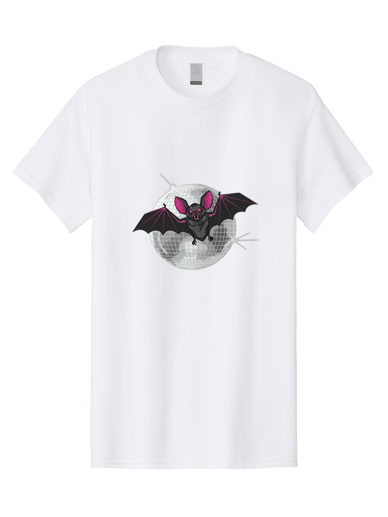 Bat-Disco-Ball-3 Men'S Graphic Tee, 100% Cotton, Comfortable Casual Summer Wear, Machine Washable, Vintage Camera, Old Camera, Antique Camera, Black Camera, Classic Photography, Photography Equipment, Nostalgic Device, Film Camera, Camera Art Baf689