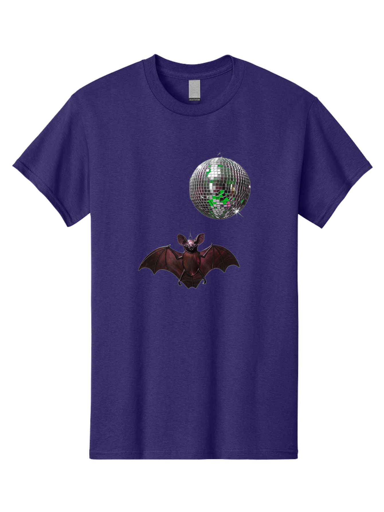 Bat-Disco-Ball Men'S Graphic Tee, 100% Cotton, Comfortable Casual Summer Wear, Machine Washable, Vintage Camera, Old Camera, Antique Camera, Black Camera, Classic Photography, Photography Equipment, Nostalgic Device, Film Camera, Camera Art Baf690