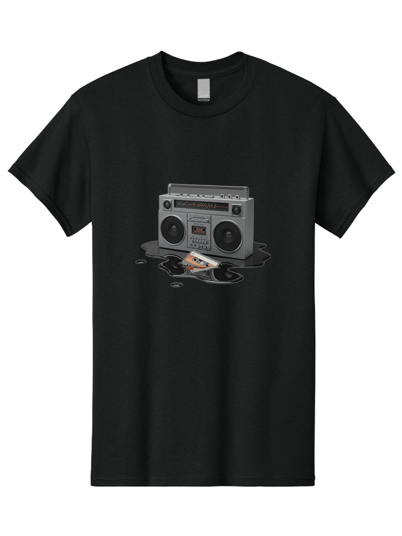 Boombox-2 Men'S Graphic Tee, 100% Cotton, Comfortable Casual Summer Wear, Machine Washable, Vintage Camera, Old Camera, Antique Camera, Black Camera, Classic Photography, Photography Equipment, Nostalgic Device, Film Camera, Camera Art Baf699
