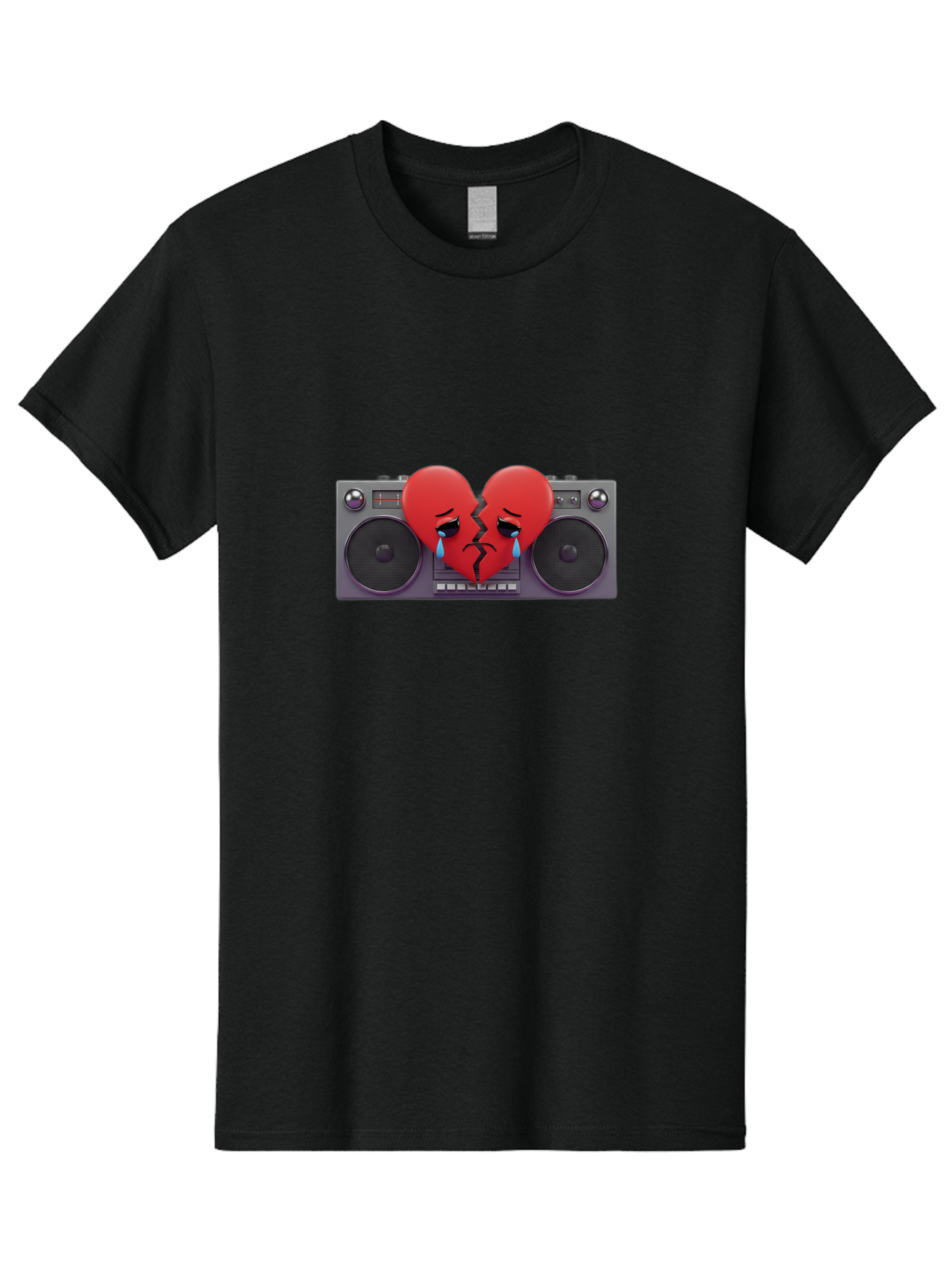 Broken-Heart-Boombox Men'S Graphic Tee, 100% Cotton, Comfortable Casual Summer Wear, Machine Washable, Vintage Camera, Old Camera, Antique Camera, Black Camera, Classic Photography, Photography Equipment, Nostalgic Device, Film Camera, Baf706